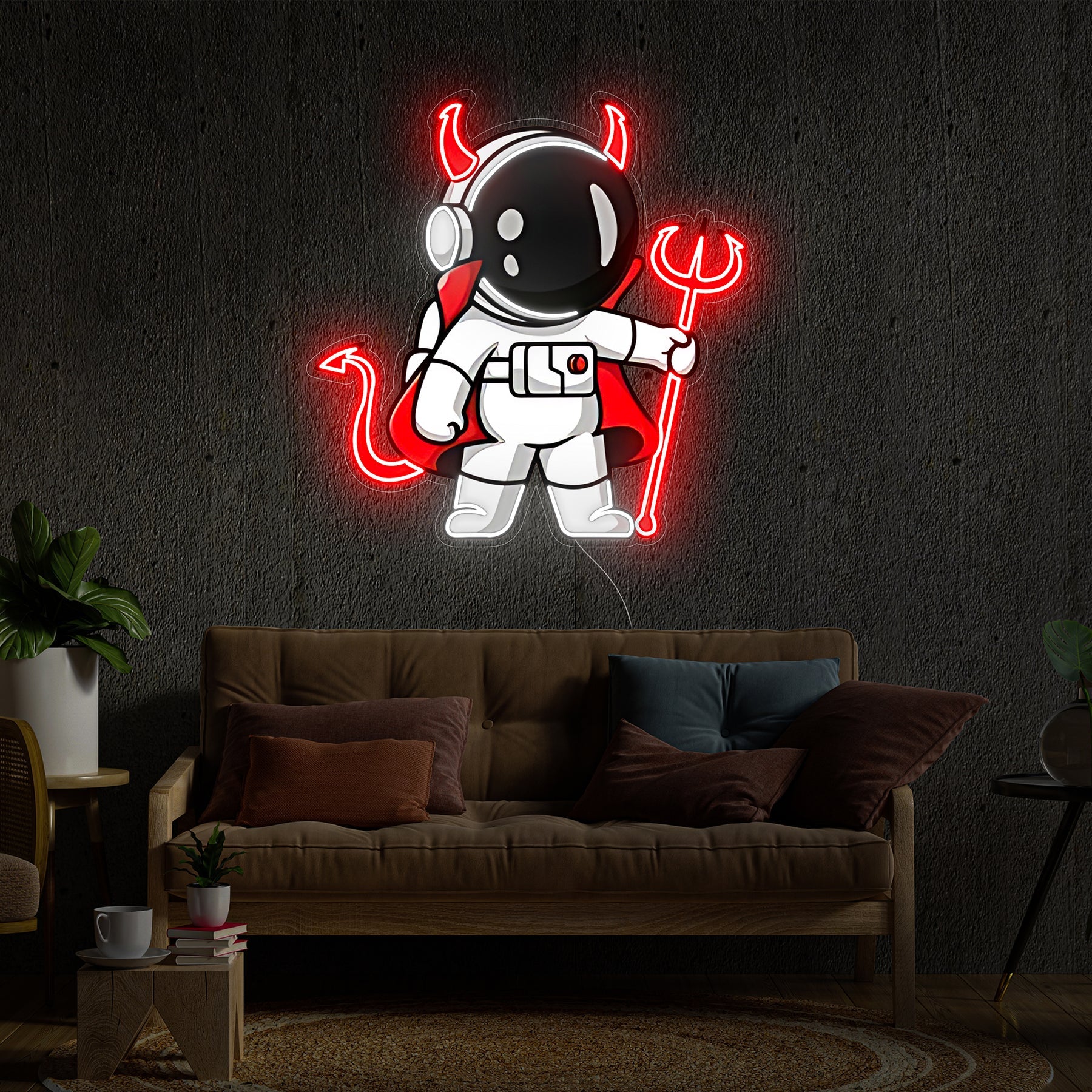 Astronaut Devil Led Neon Light