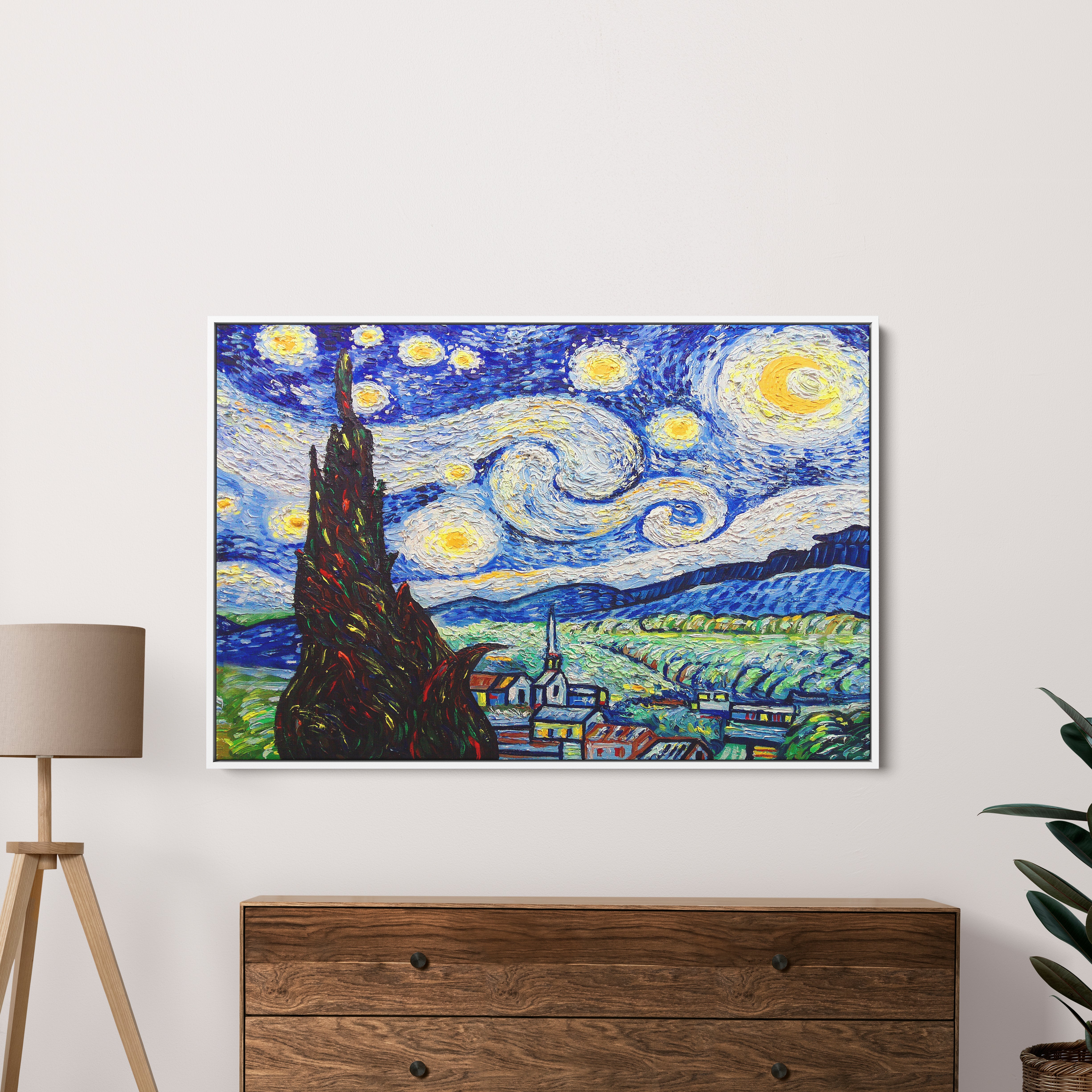 Starry Night Canvas Wall Painting