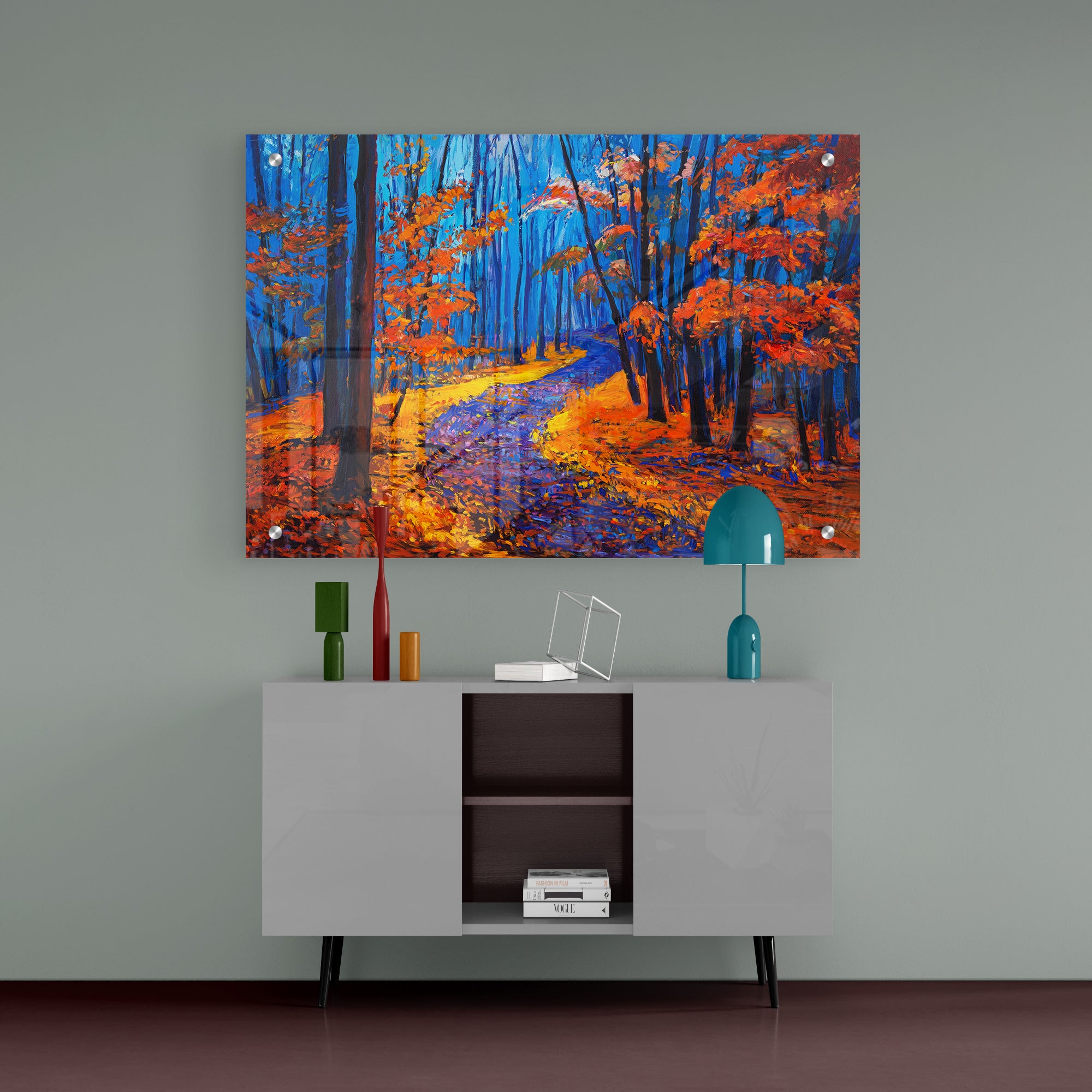 Autumn Forest Attractive Acrylic Wall Painting