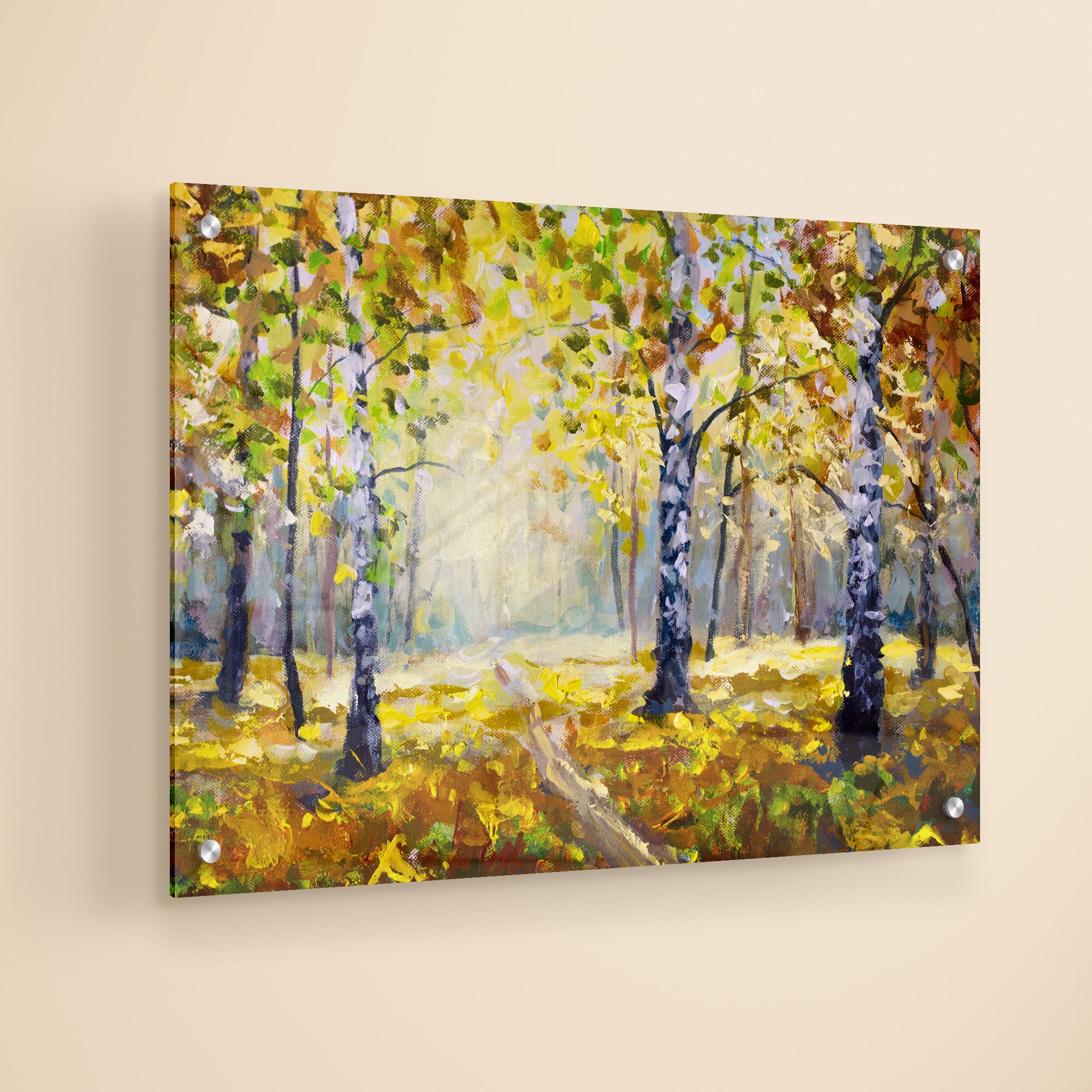 The Rain Forest Acrylic Wall Painting