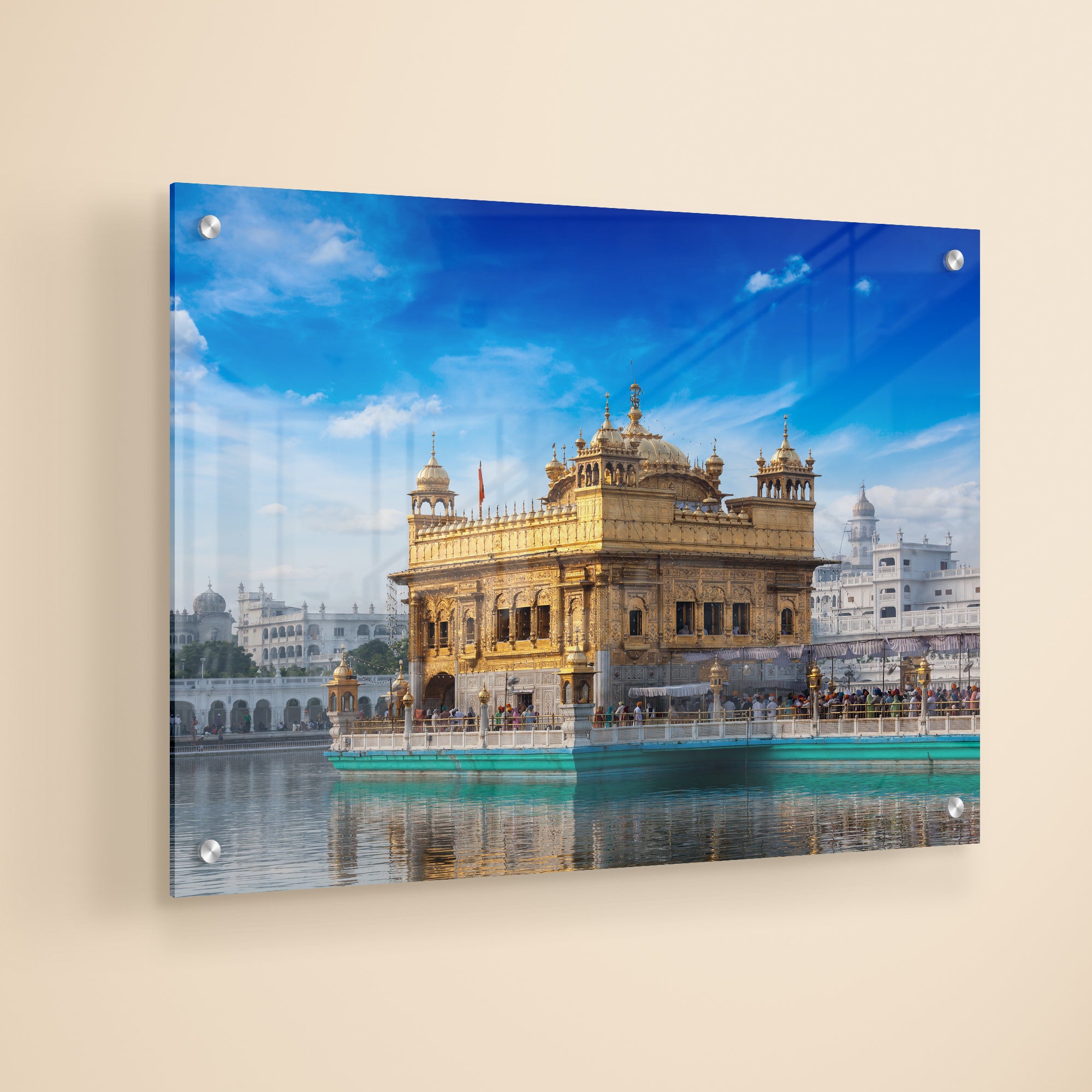Amritsar Golden Temple Acrylic Wall Painting