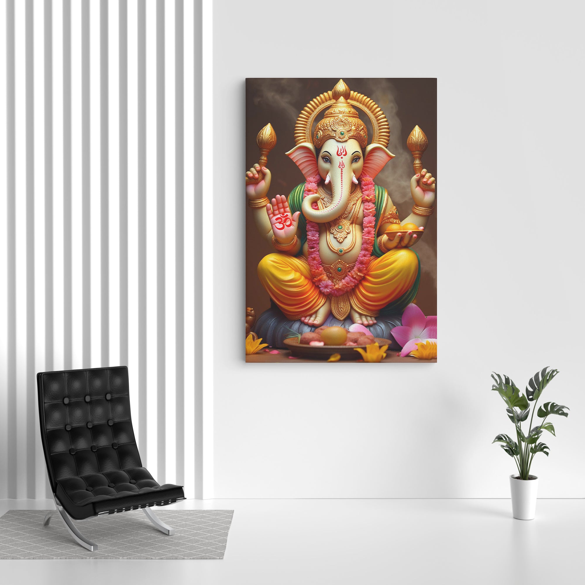 Lord Ganesha Canvas Wall Painting