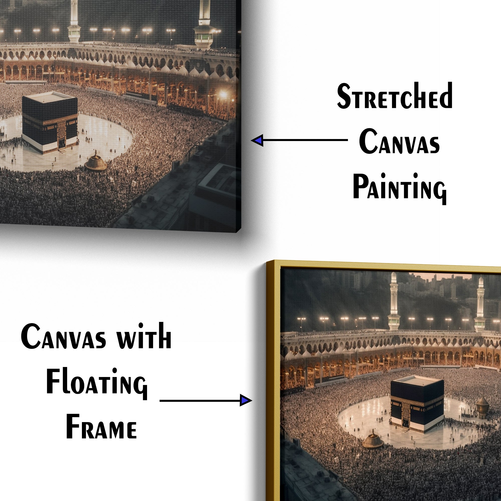 Kaaba Great Mosque Mecca Saudi Arabia Canvas Wall Painting