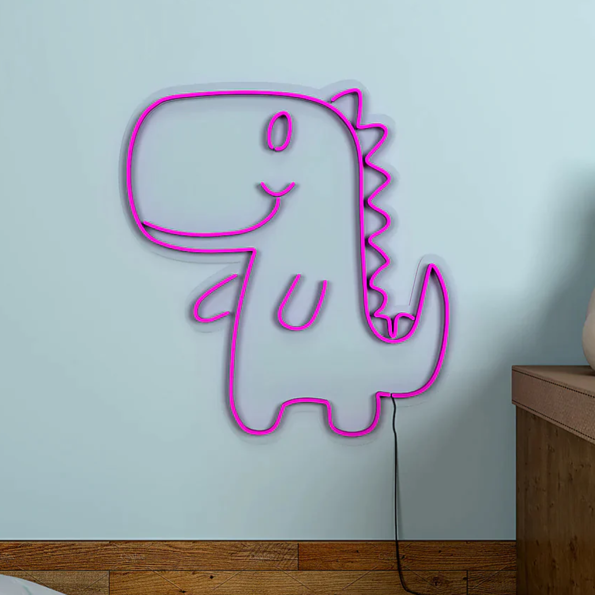 Cute Little Dinosaur Design Neon LED Light