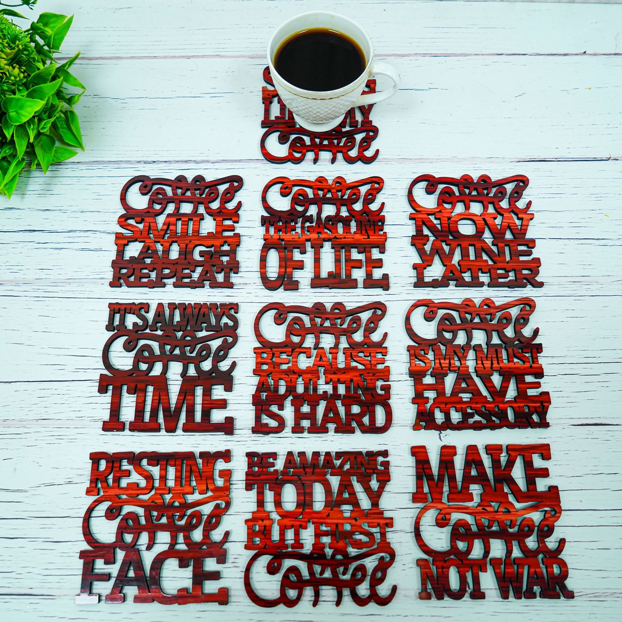 Coffee Lovers Coasters Set of 10