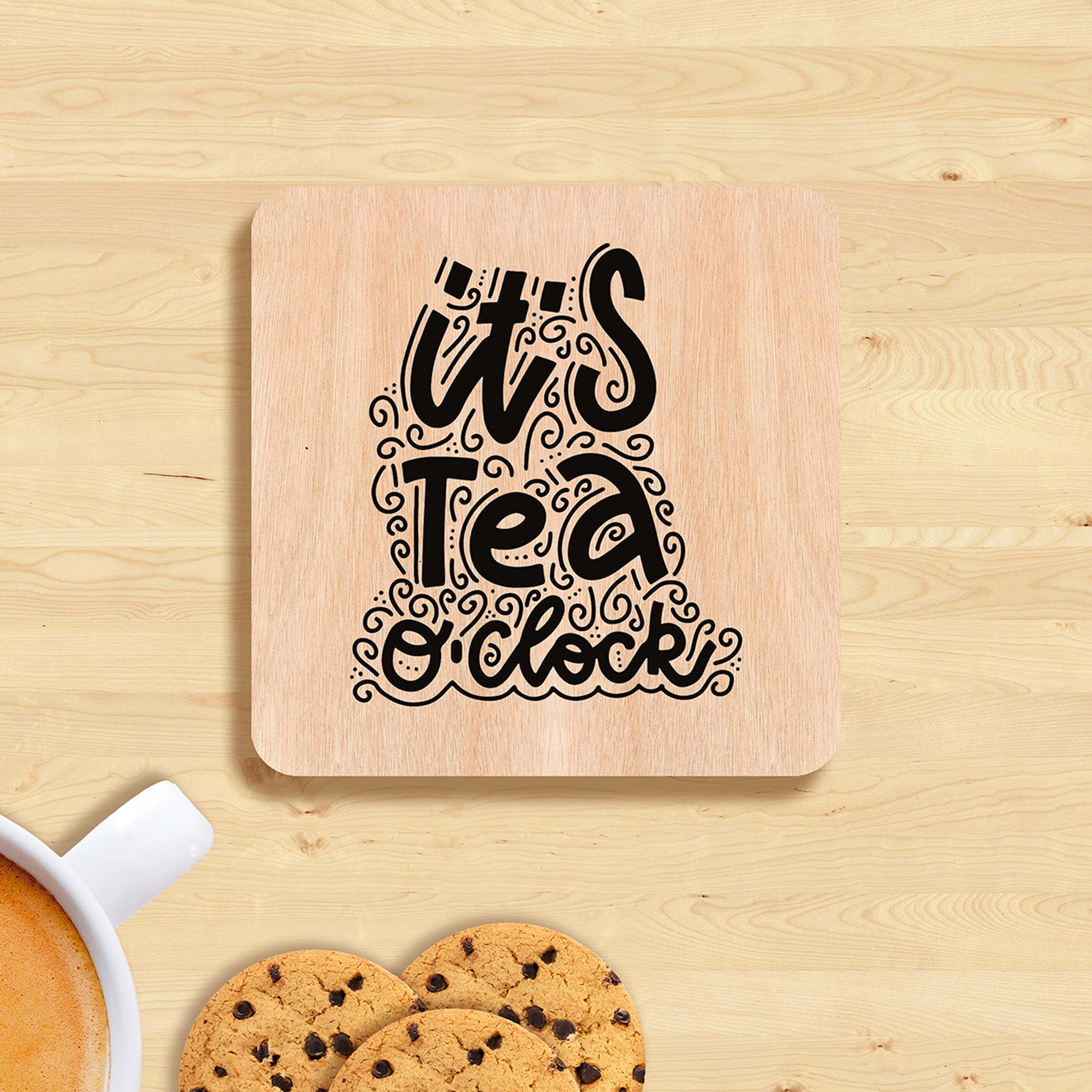 it's tea o'clock customized coaster 