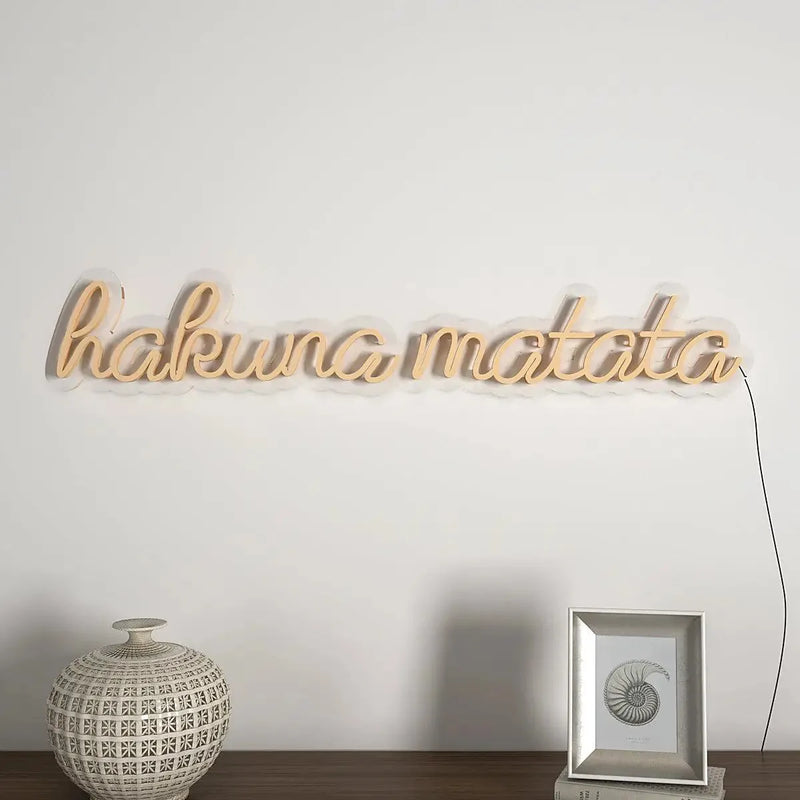 Hakuna Matata Warm Neon Light