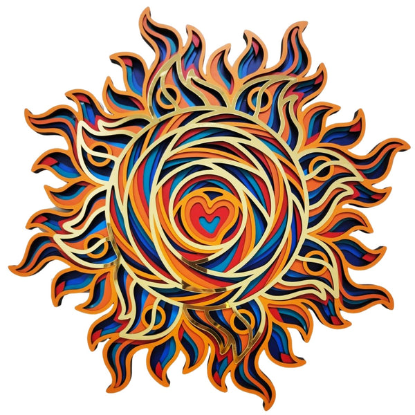 Sun Mandala Art Wall Decor
