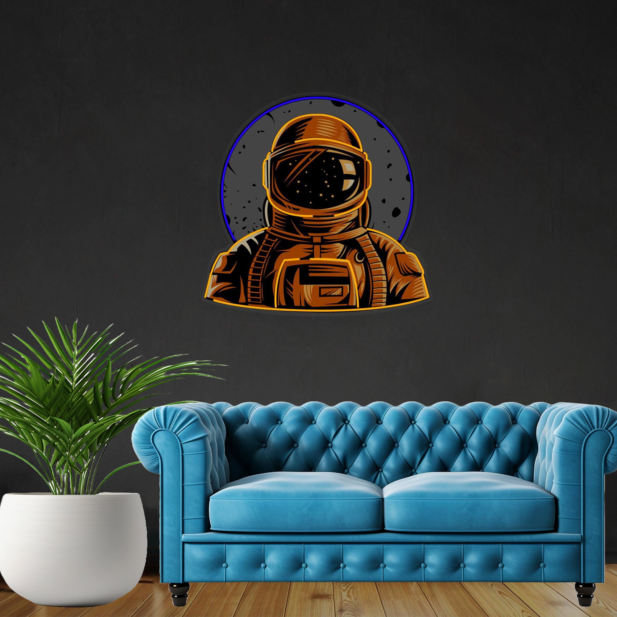 Astronaut Emblem Led Neon Light