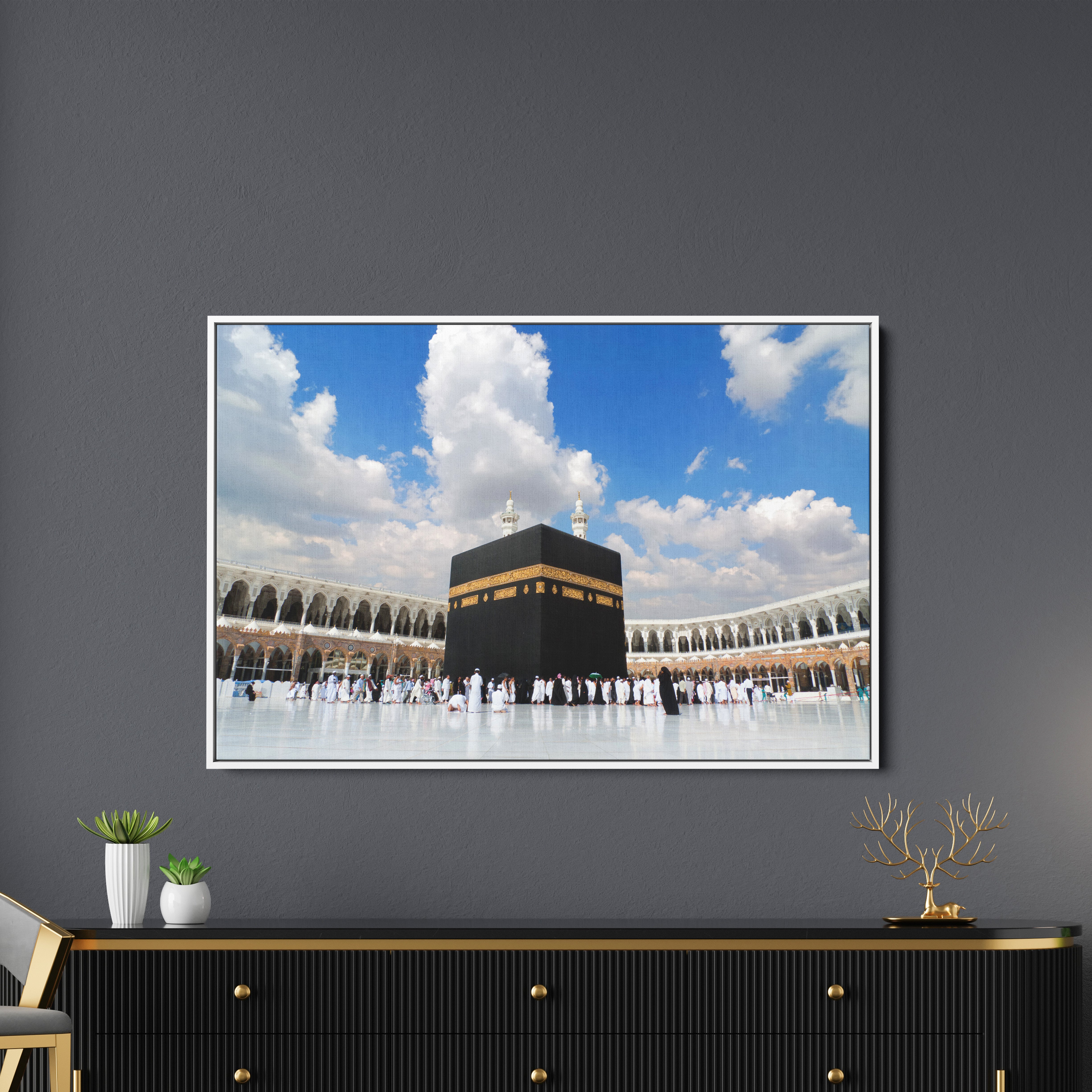 Islamic Kabba Mosque Canvas Wall Painting