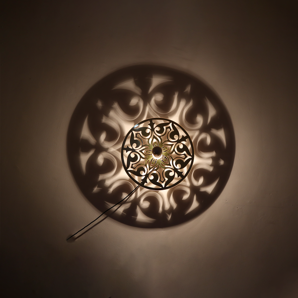 Round Intricate Designer Ceiling Shadow Lamp