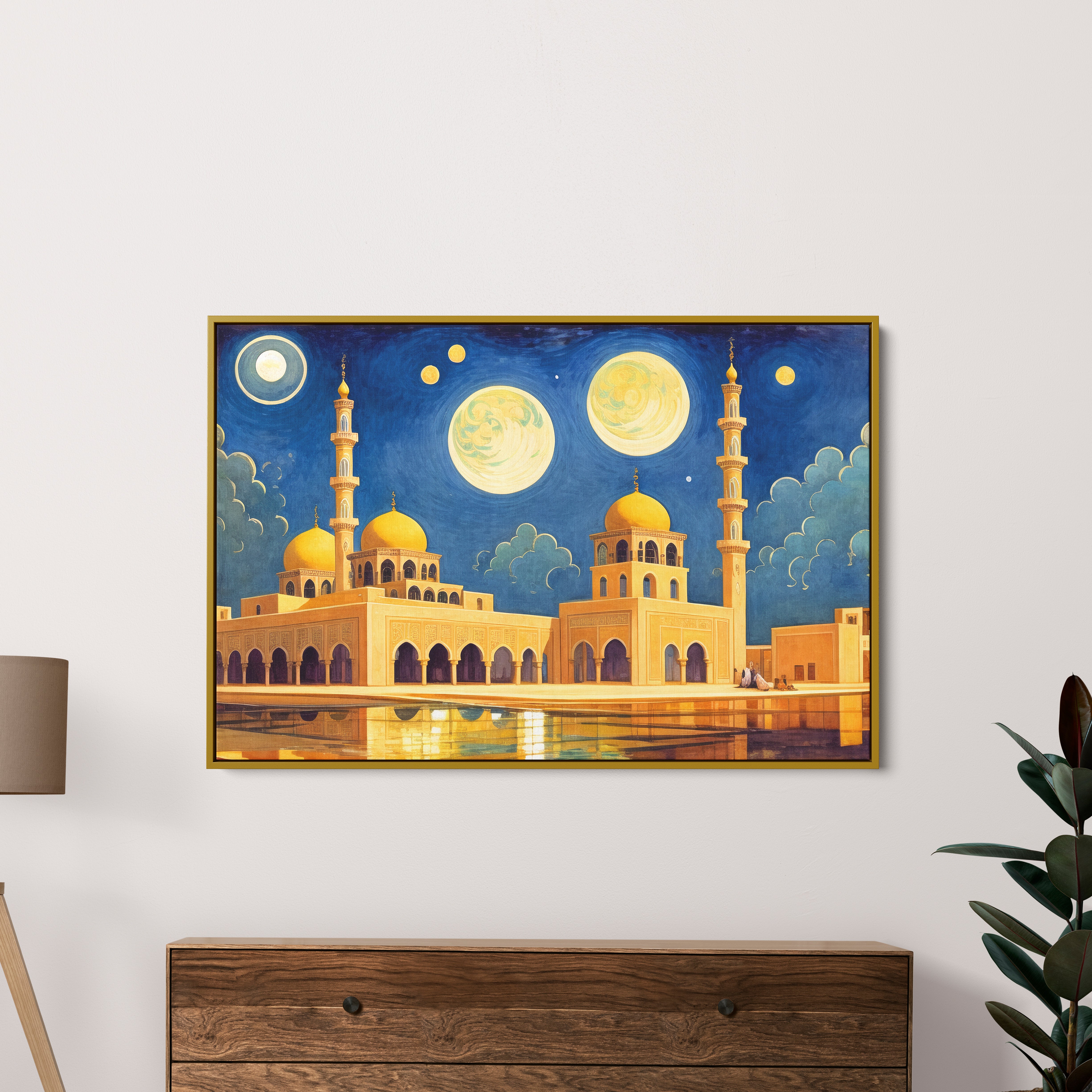 Islamic Masjid Mosque Canvas Wall Painting