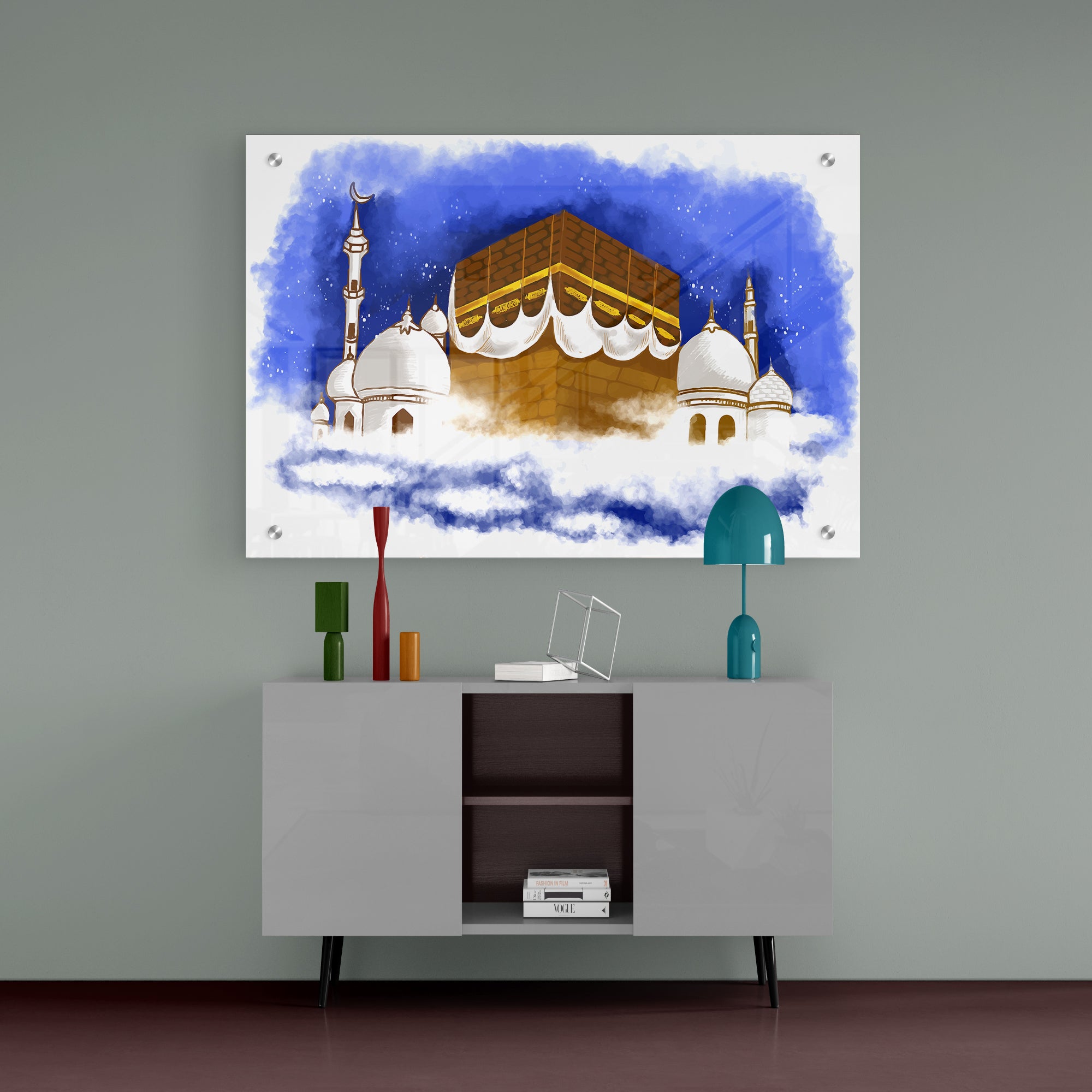 Islamic Makkah Madina Acrylic Wall Painting