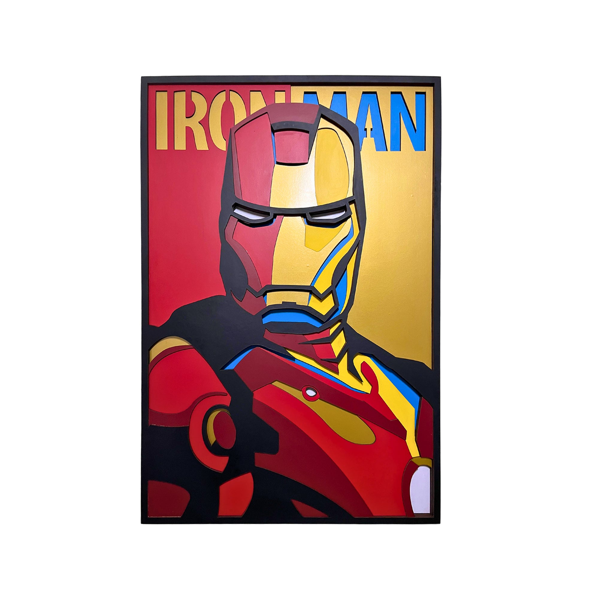 3D Iron Man Anime Wall Decor