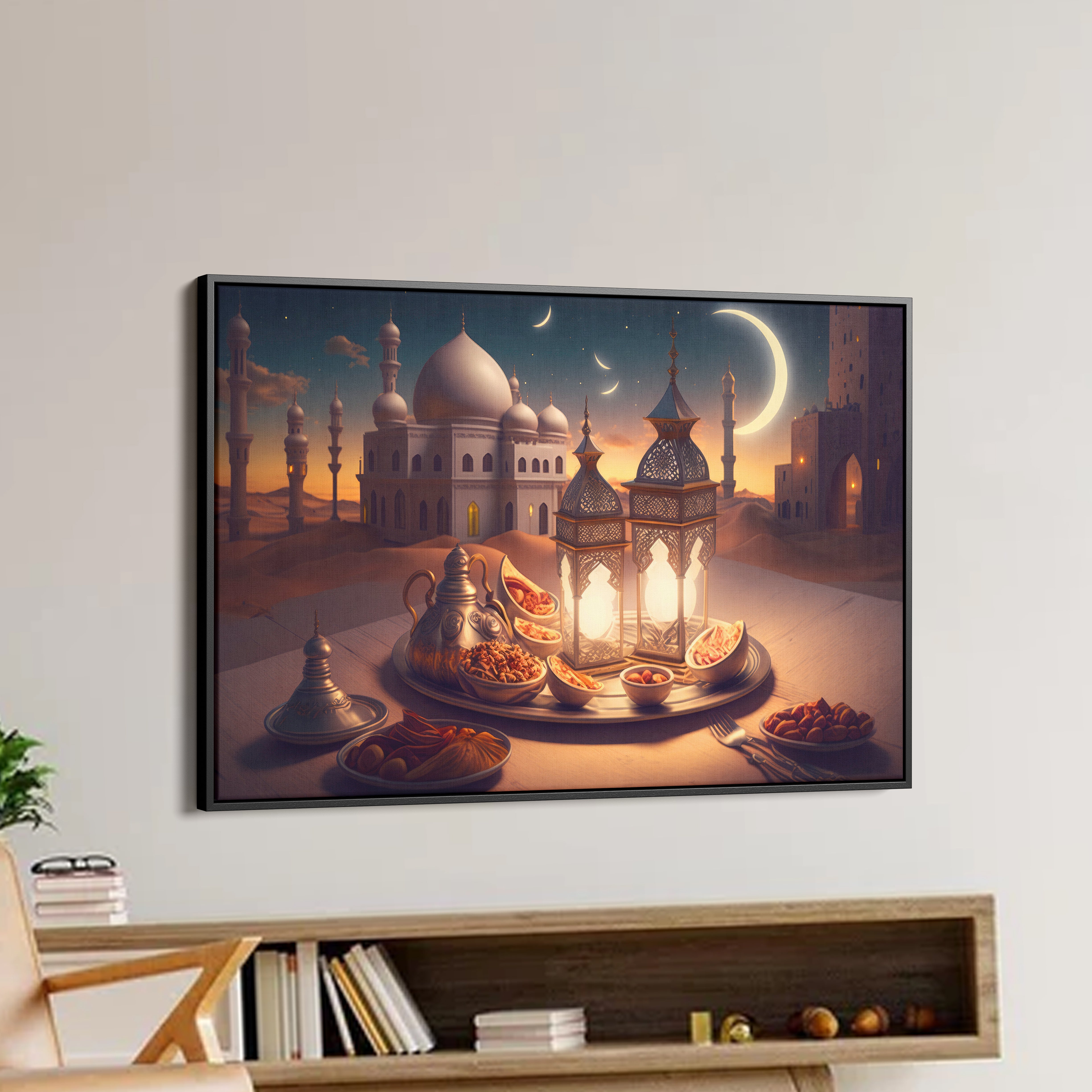 Ramadan And Eid Element Canvas Wall Painting