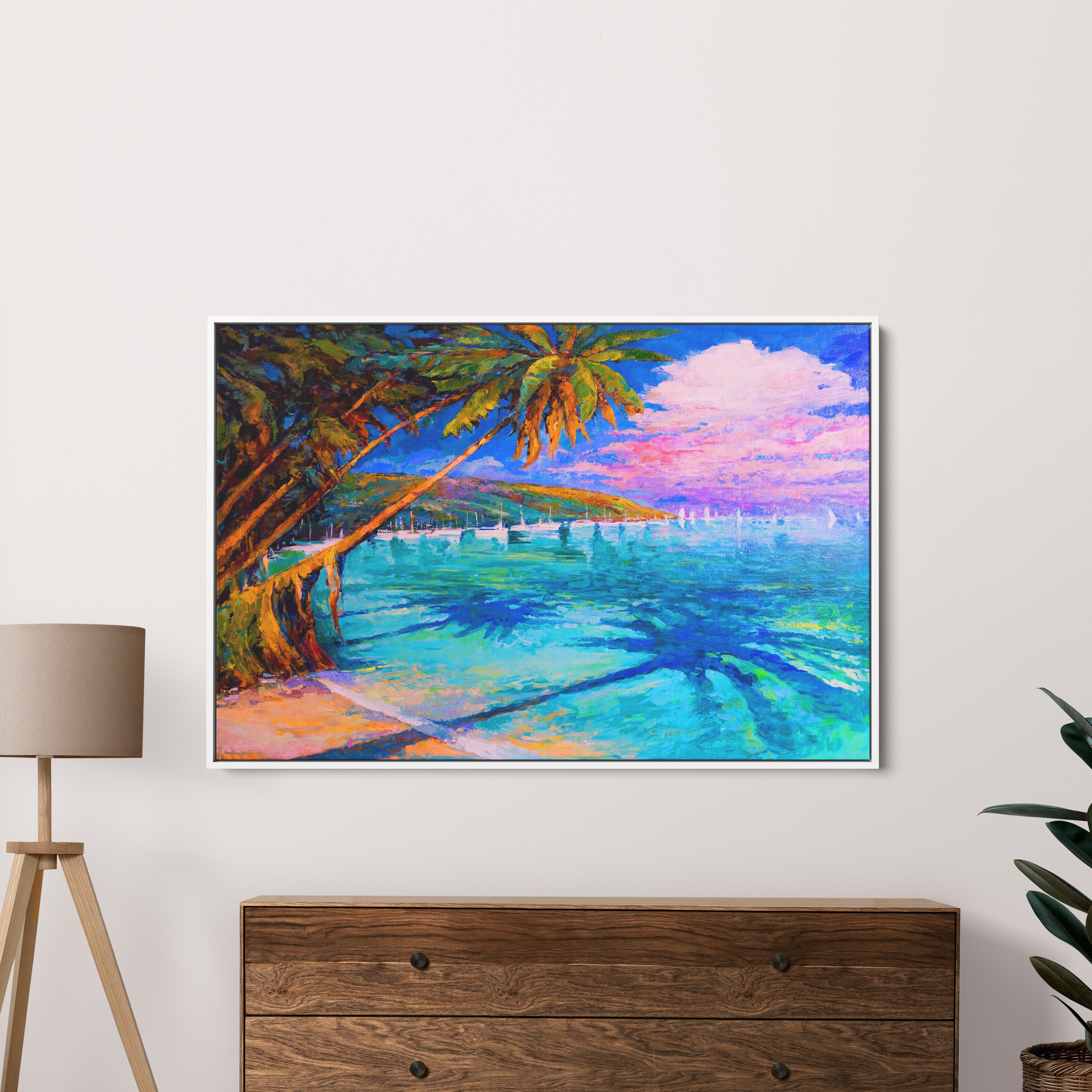 Palm Trees Canvas Wall Painting
