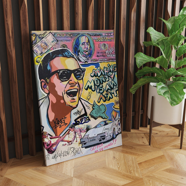 The Wolf of Wall Street Stretch Canvas Wall Painting