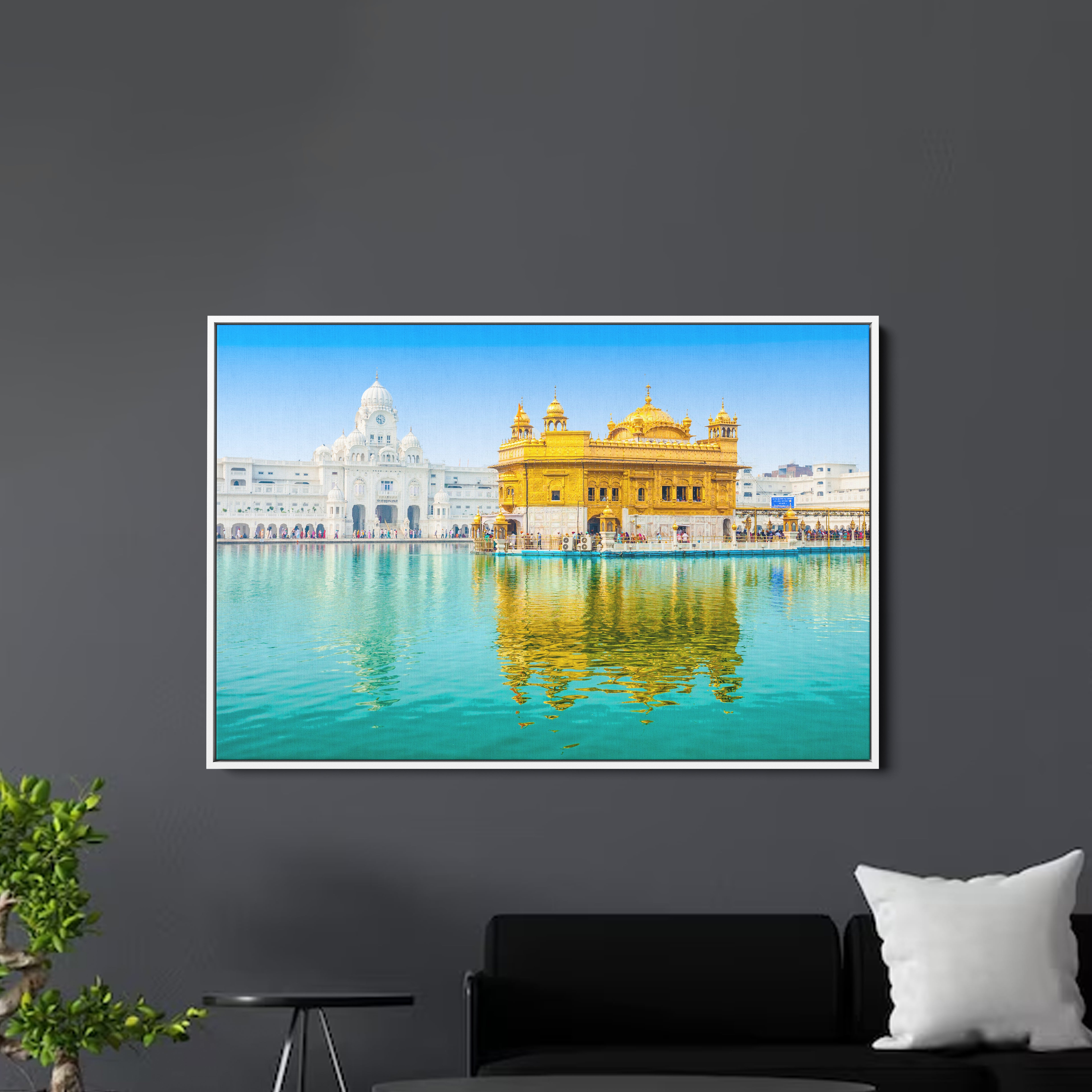 Golden Temple Amritsar Punjab Canvas Wall Painting