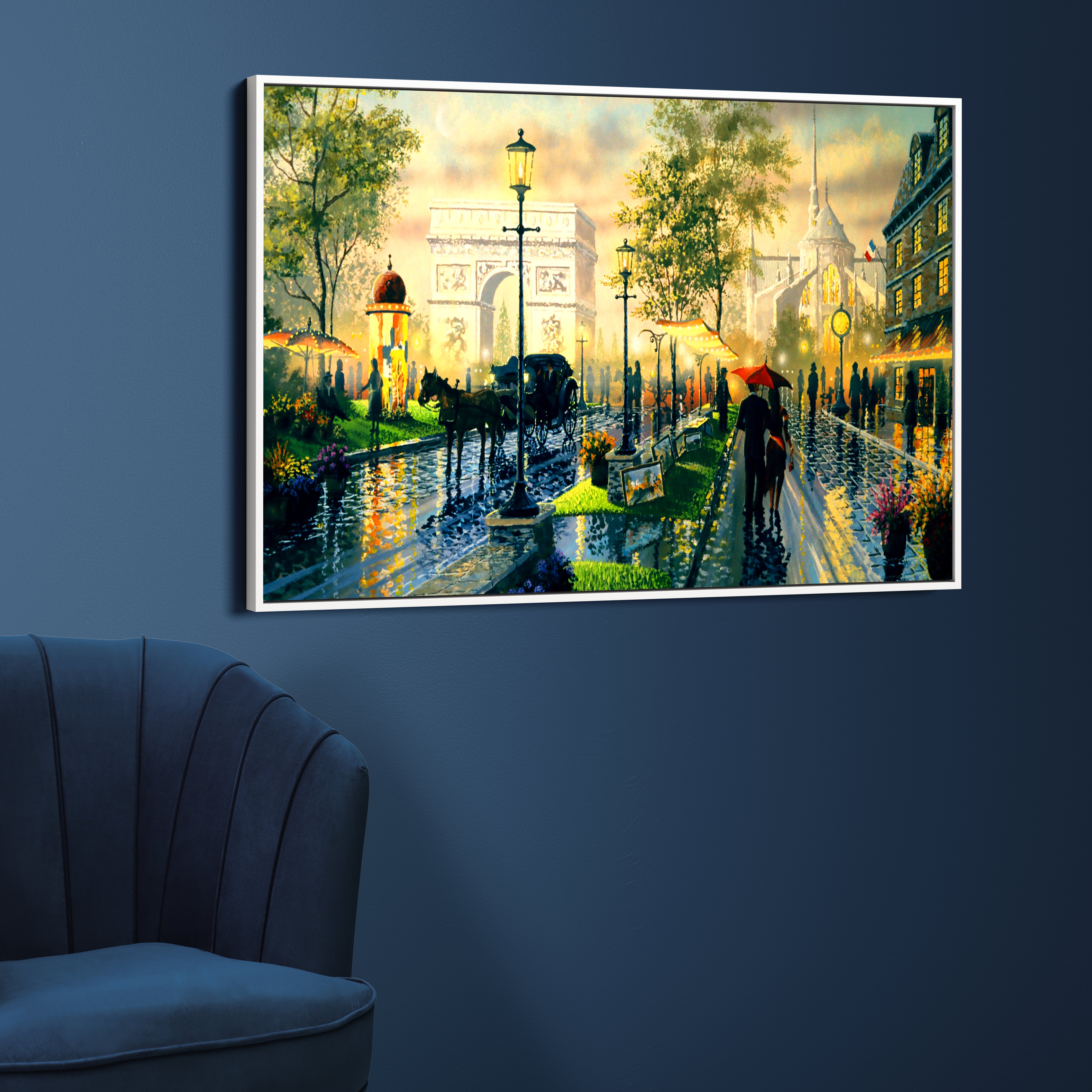 Paris Scenery Canvas Wall Painting