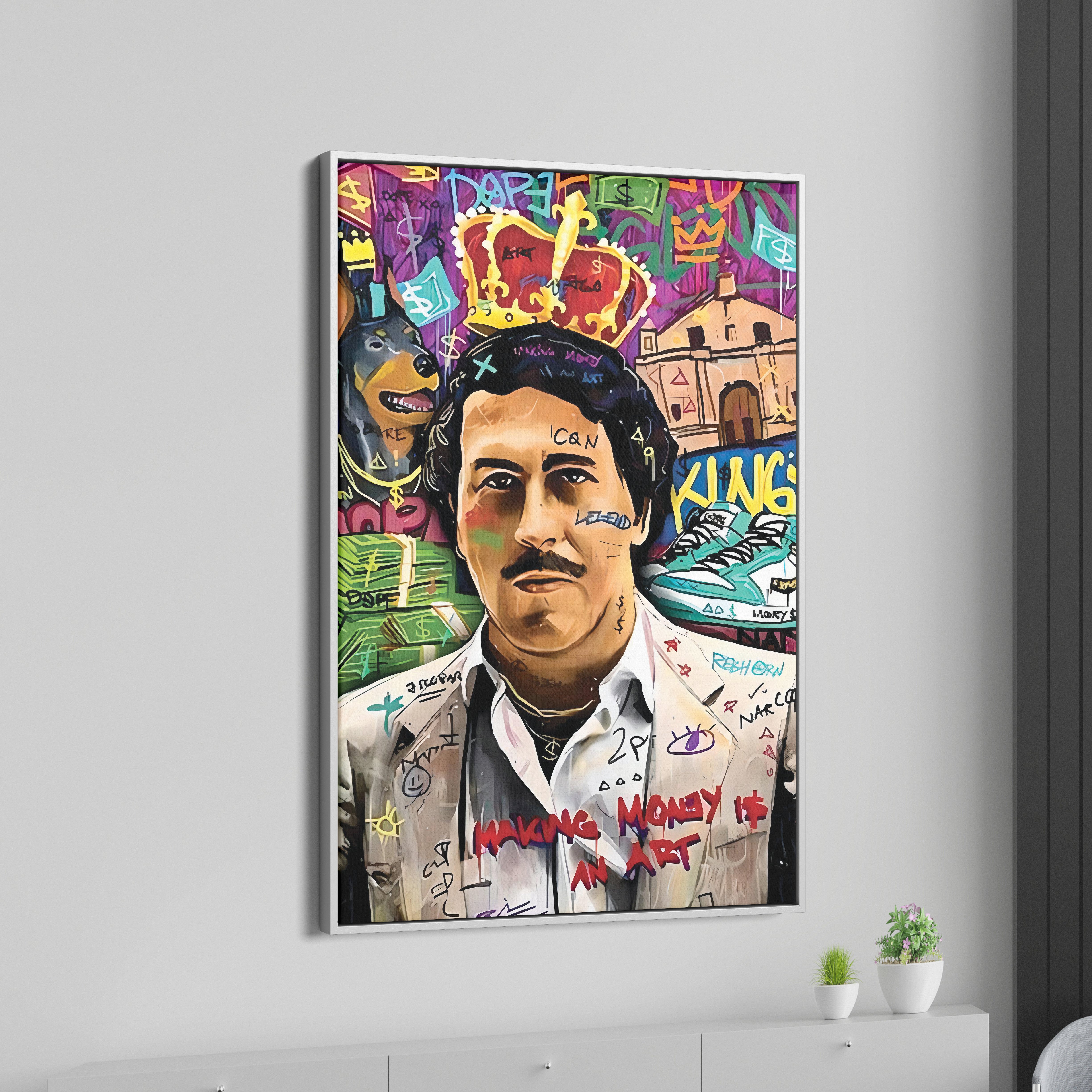 King Pablo Escobar Canvas Wall Painting