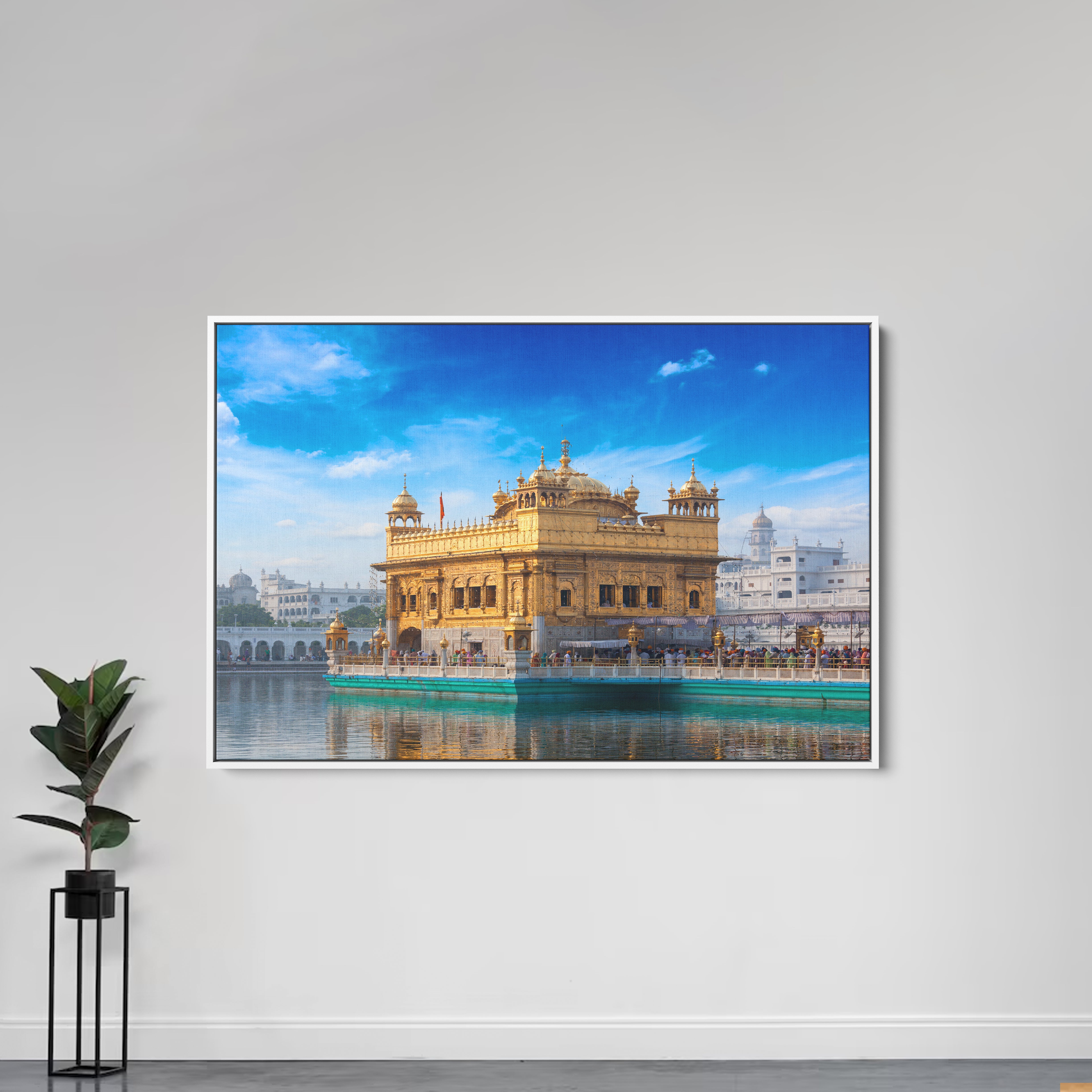 Amritsar Golden Temple Canvas Wall Painting
