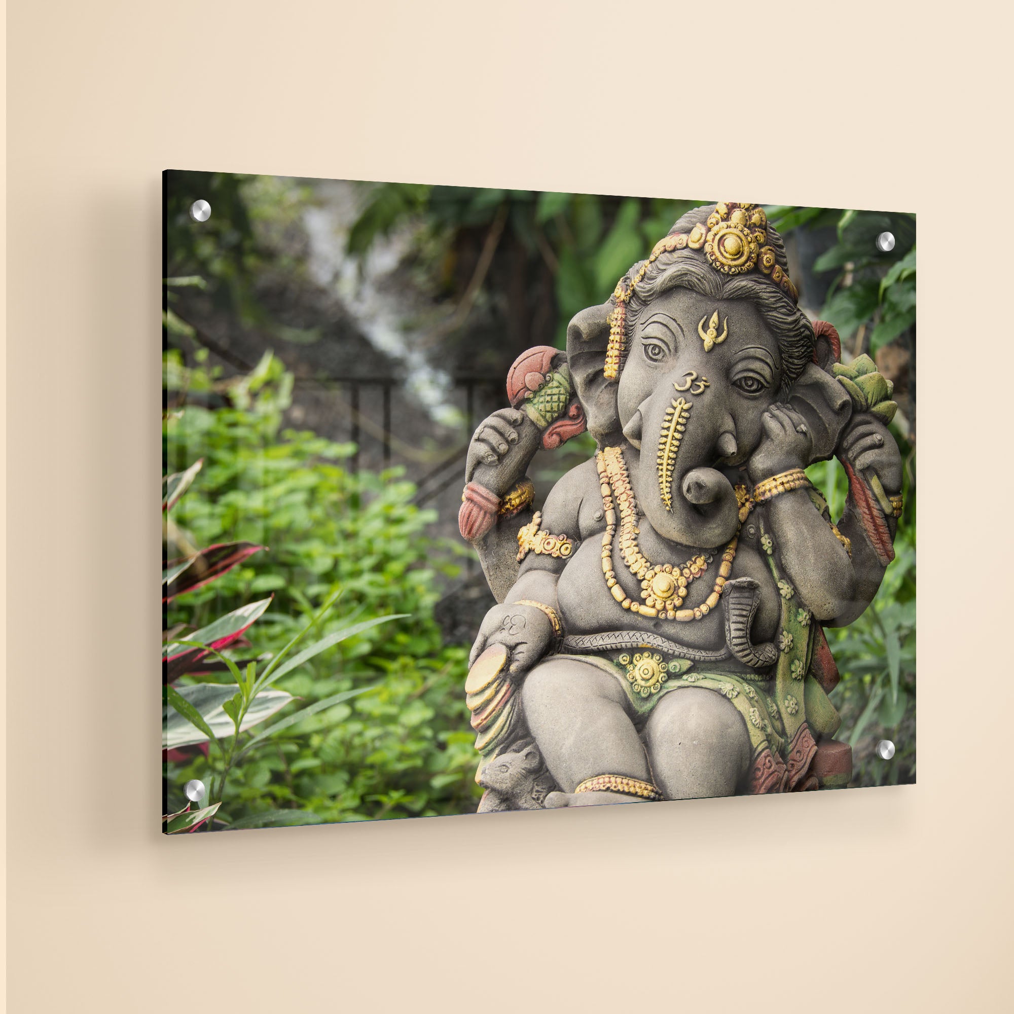 God Ganesha Acrylic Wall Painting
