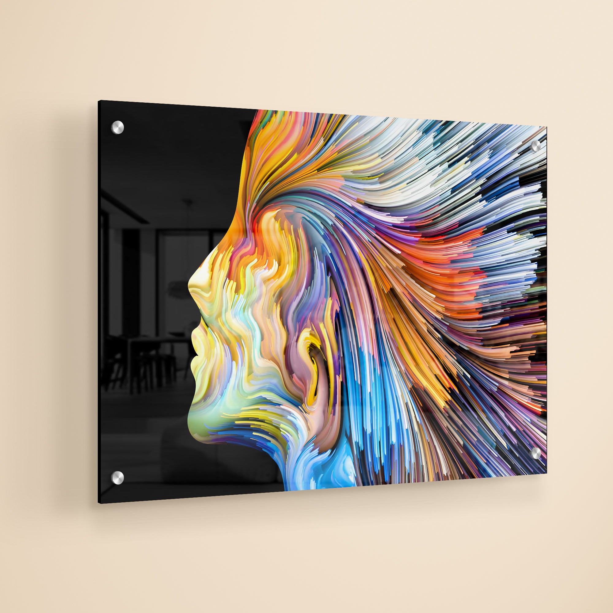Colors of Imagination and Graphic Design Abstract Morden Art  Acrylic Painting