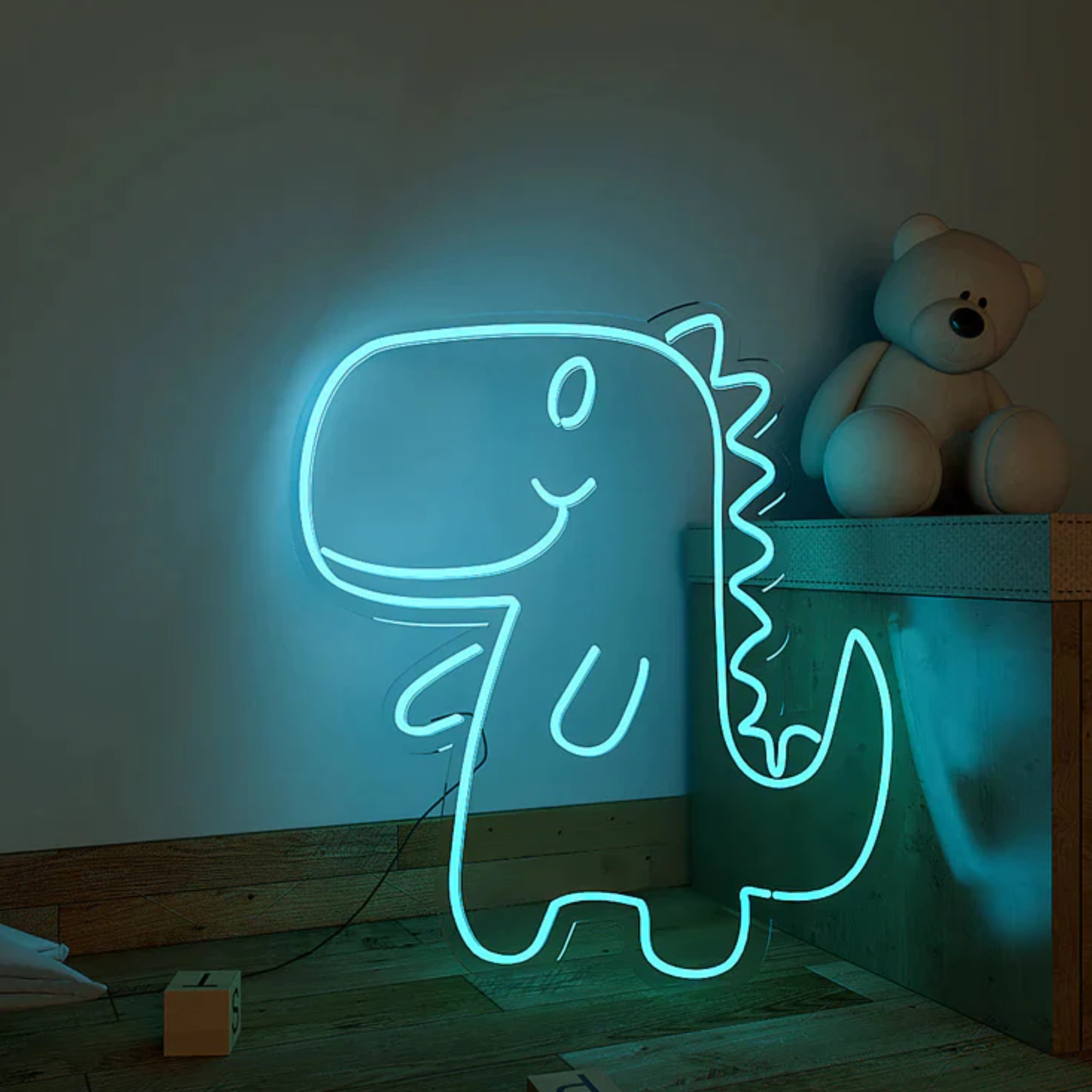 Cute Little Dinosaur Design Neon LED Light