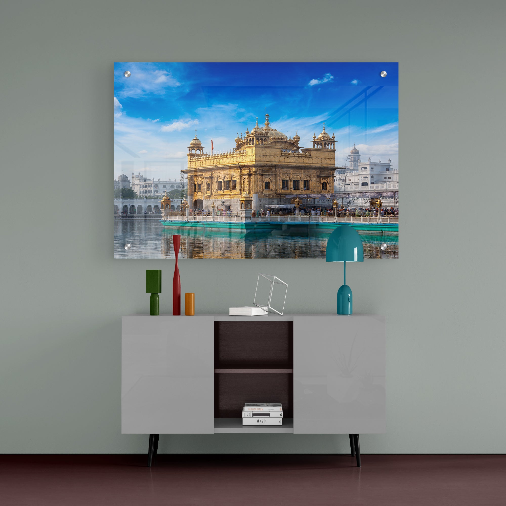 Amritsar Golden Temple Acrylic Wall Painting