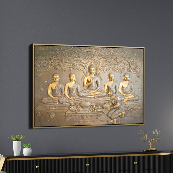 Buddha's Teaching Extensive Wall Painting