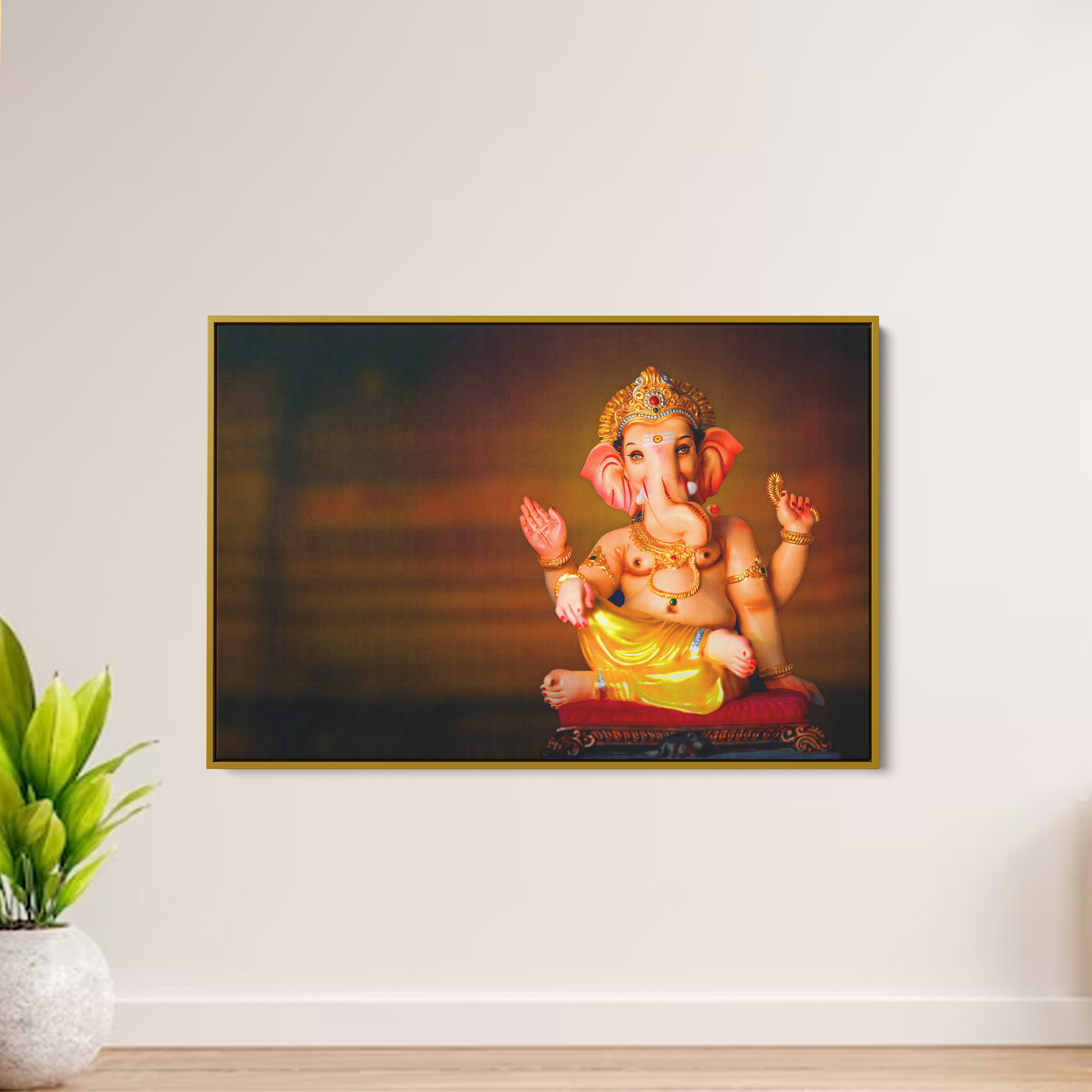 God Ganesha Canvas Wall Painting