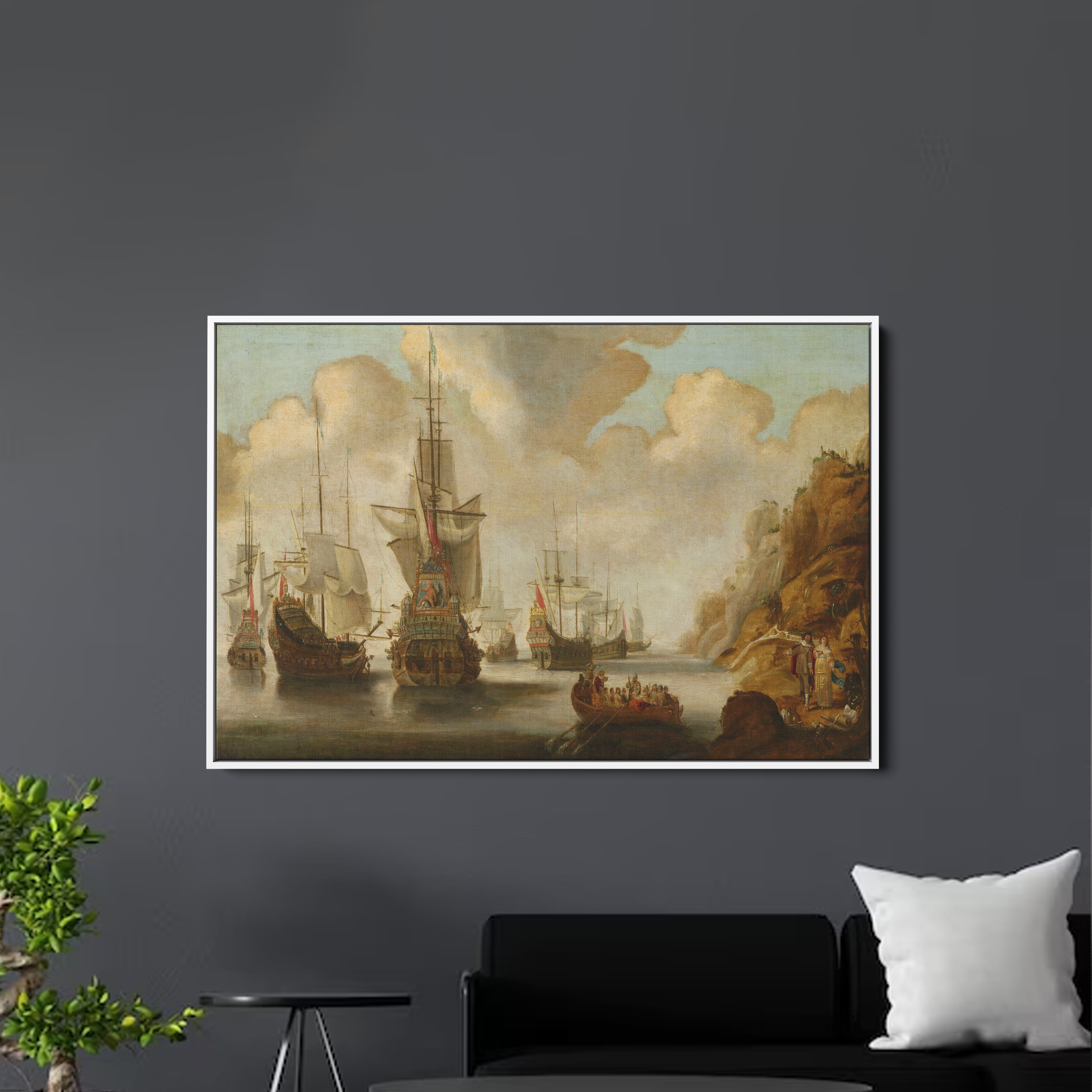 Pirate Ship Canvas Wall Painting