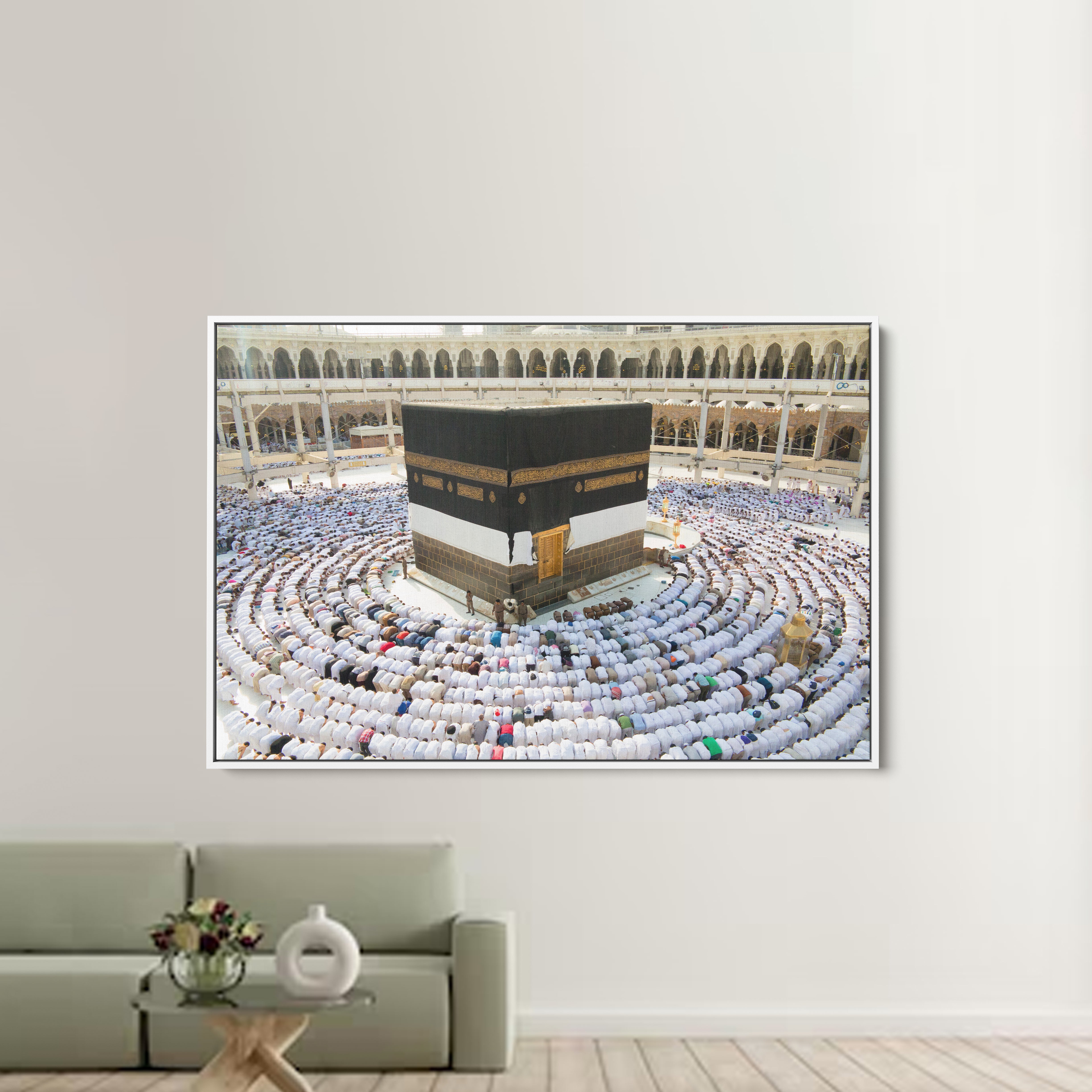 Kaaba Islamic Mosque Canvas Wall Painting
