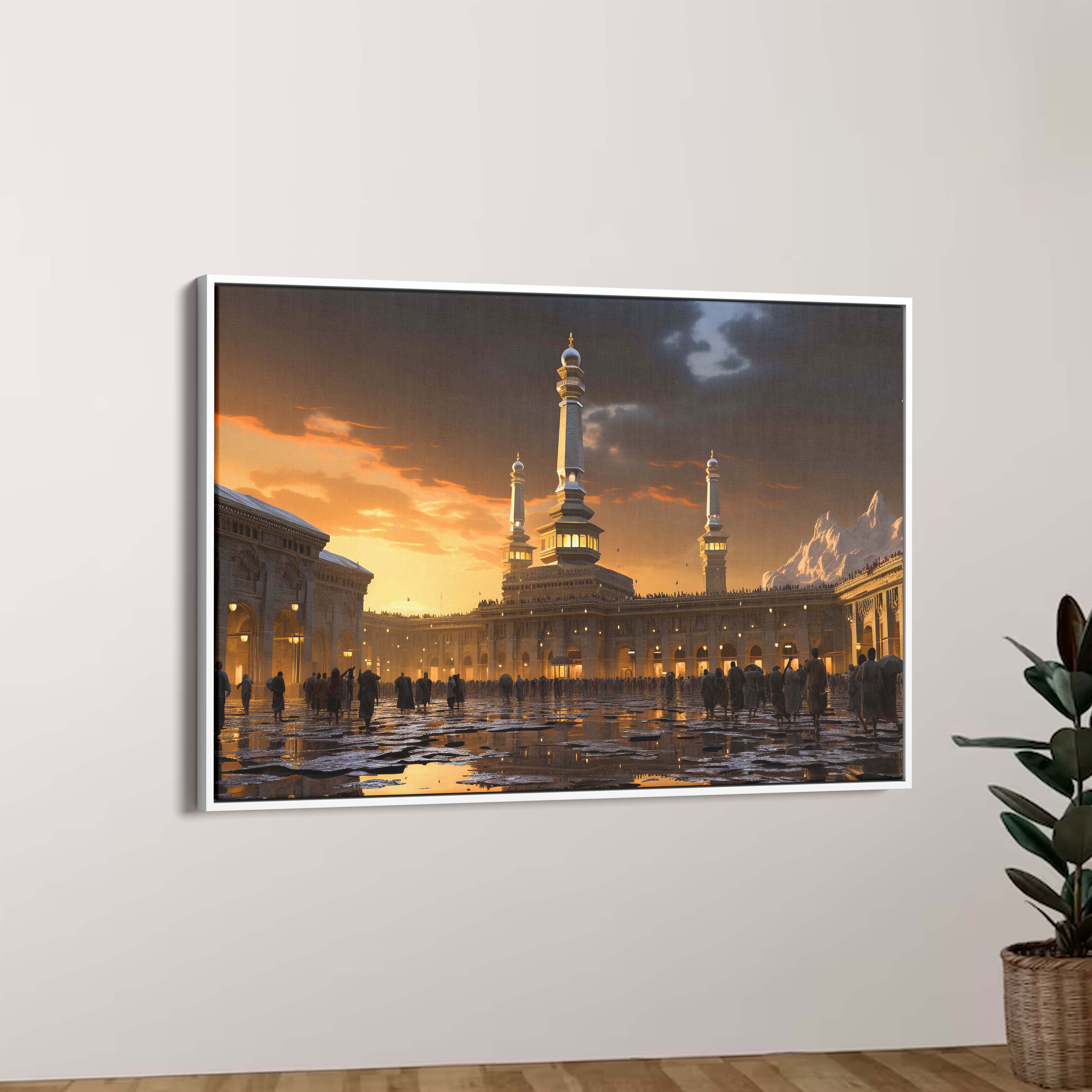 The Beautiful View Of The City Of Mecca Canvas Wall Painting