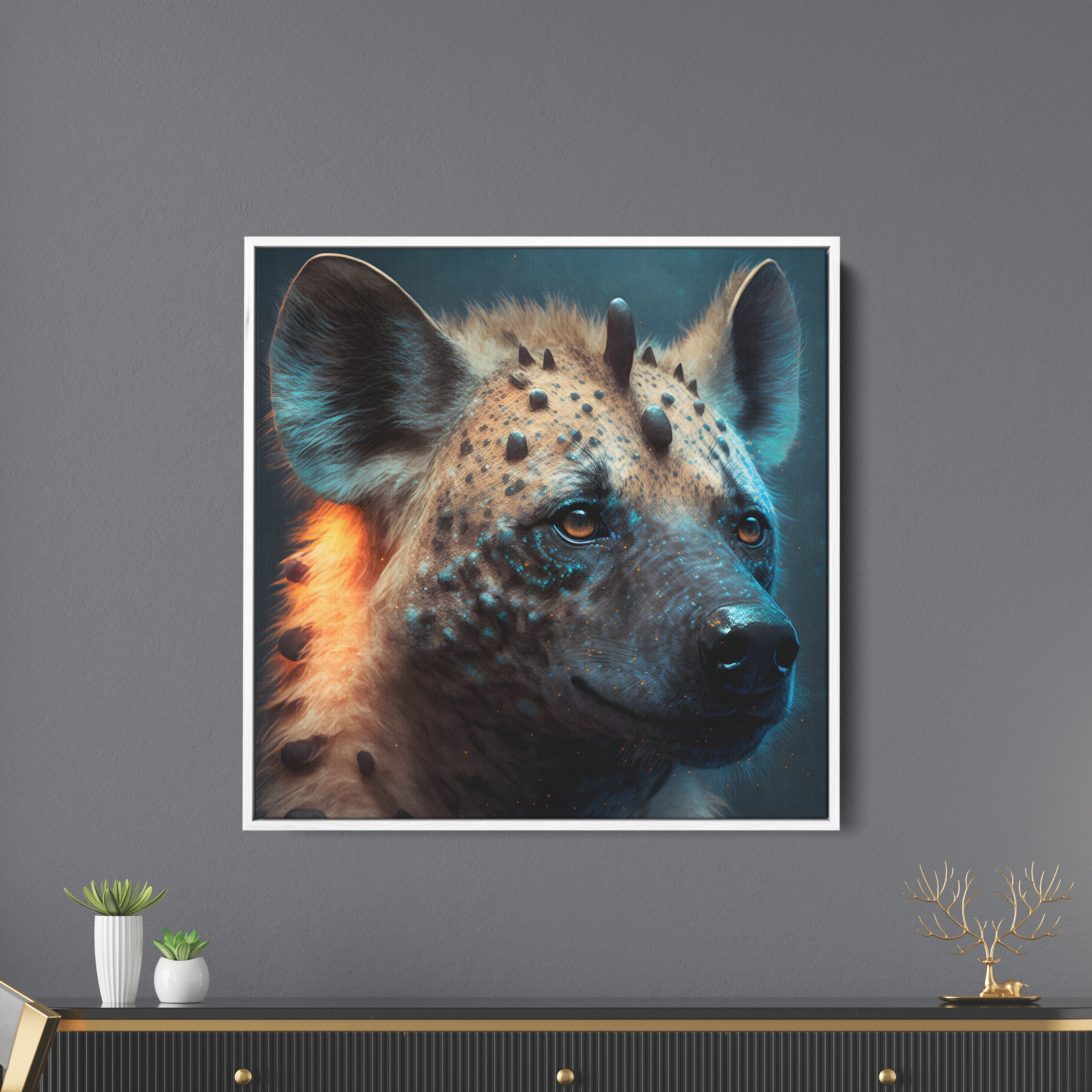 Hyena Canvas Wall Painting