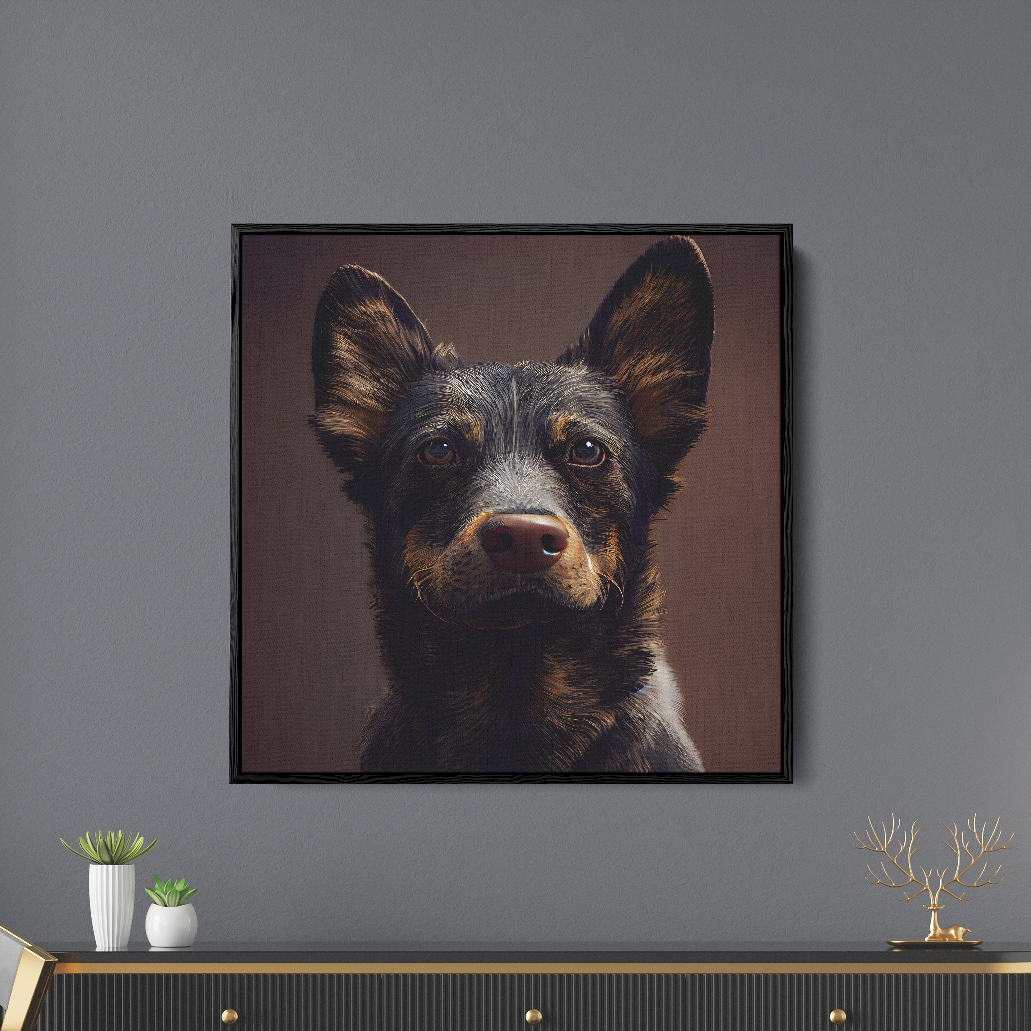 Dog Canvas Wall Painting