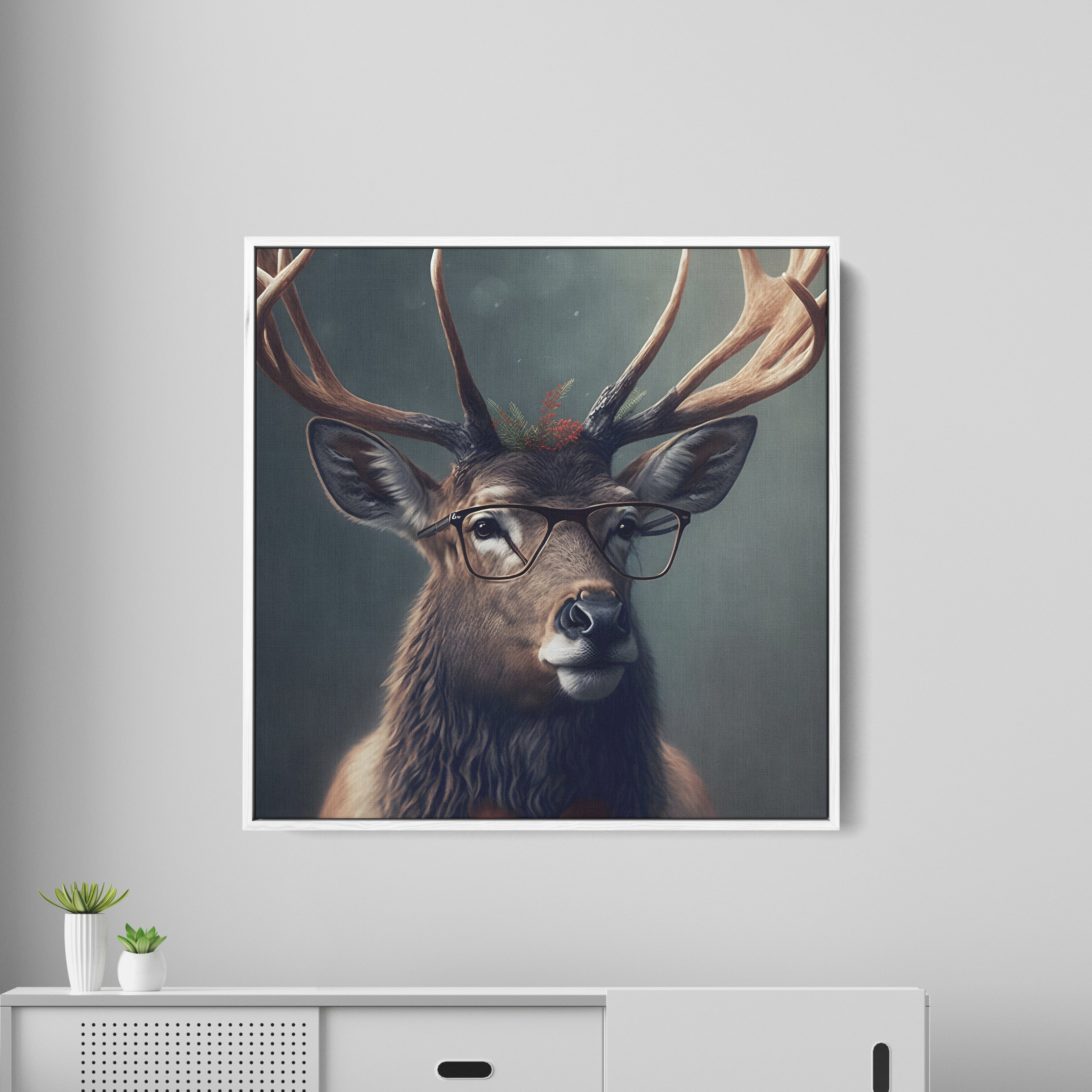 Deer Canvas Wall Painting