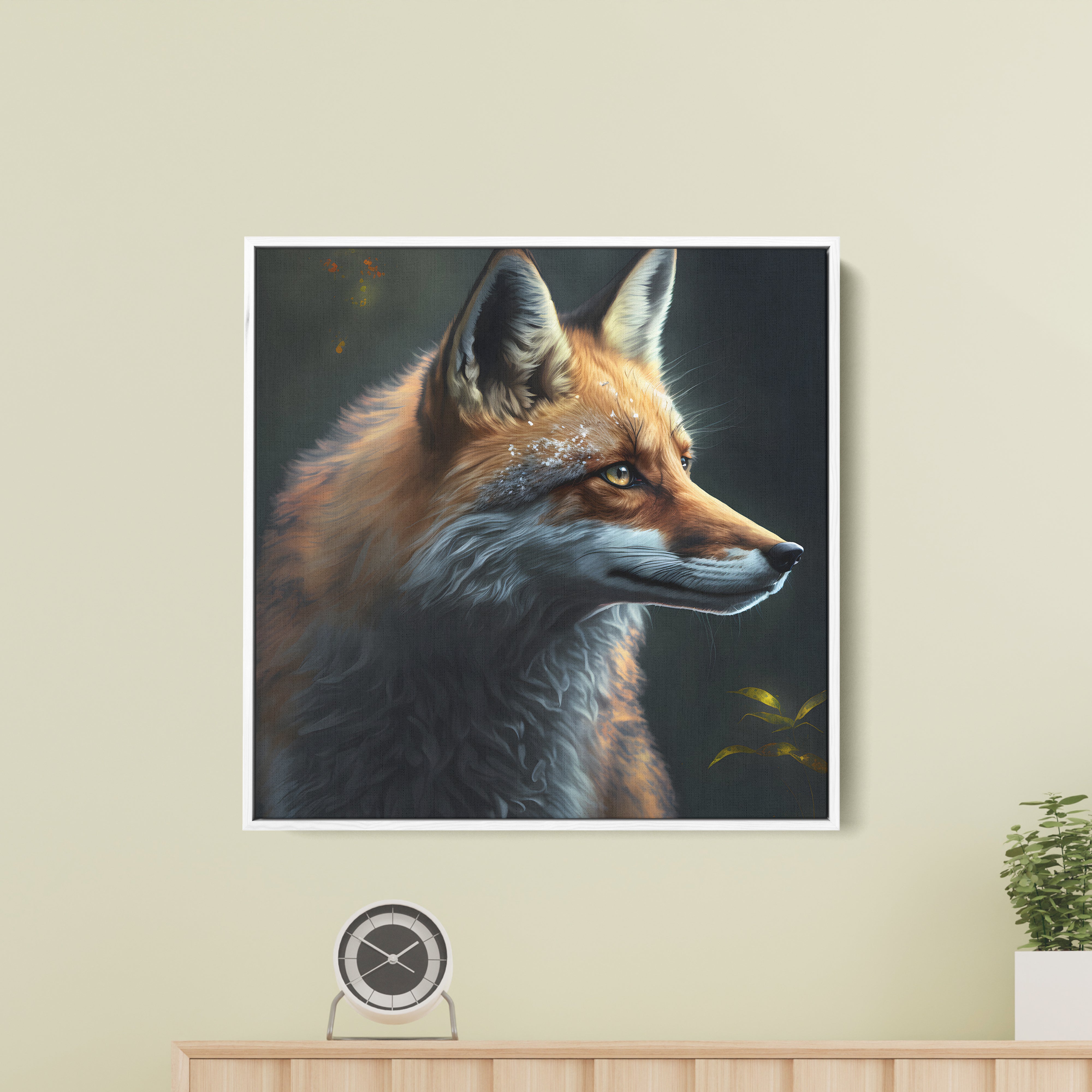 Jungle Fox Canvas Wall Painting