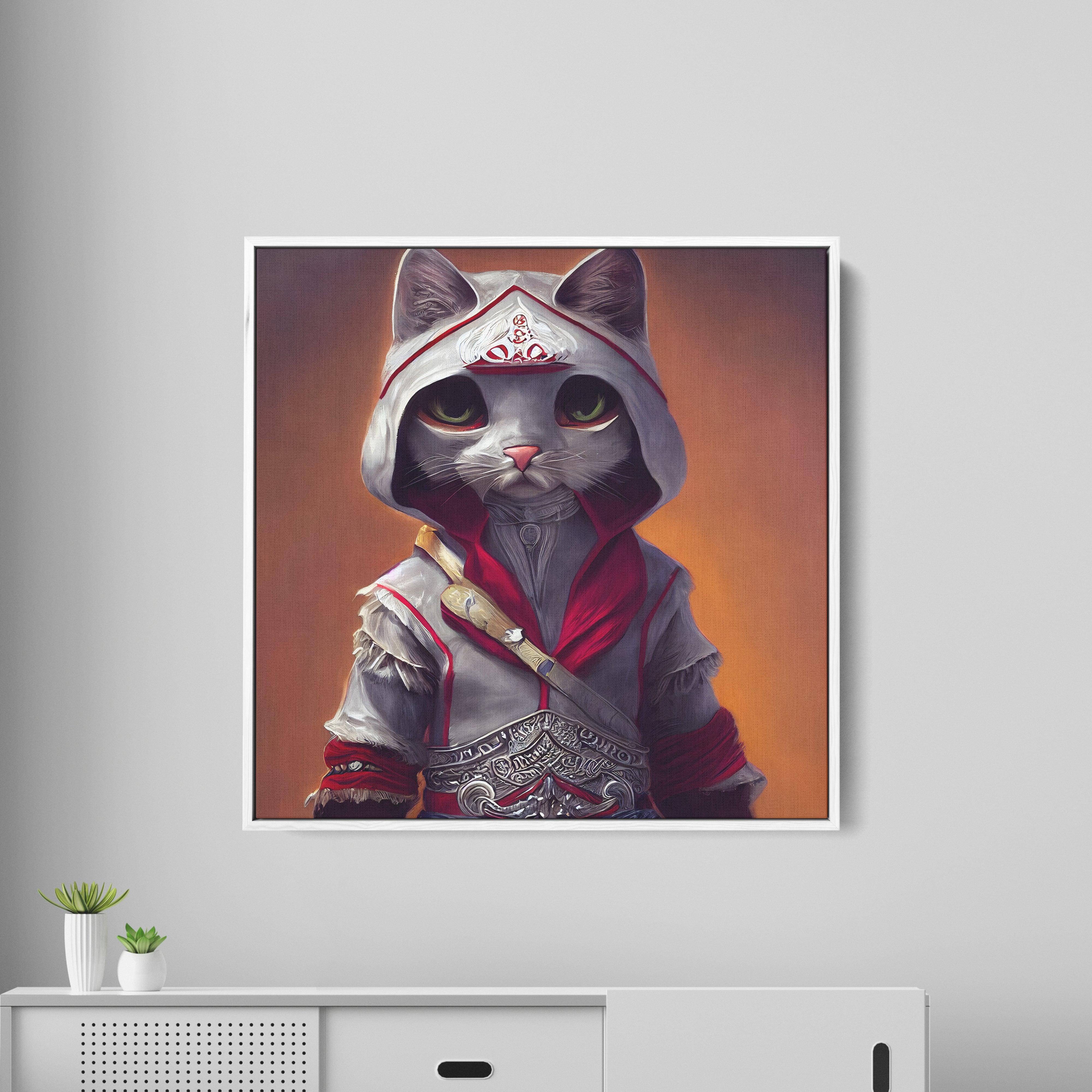 Cat Canvas Wall Painting