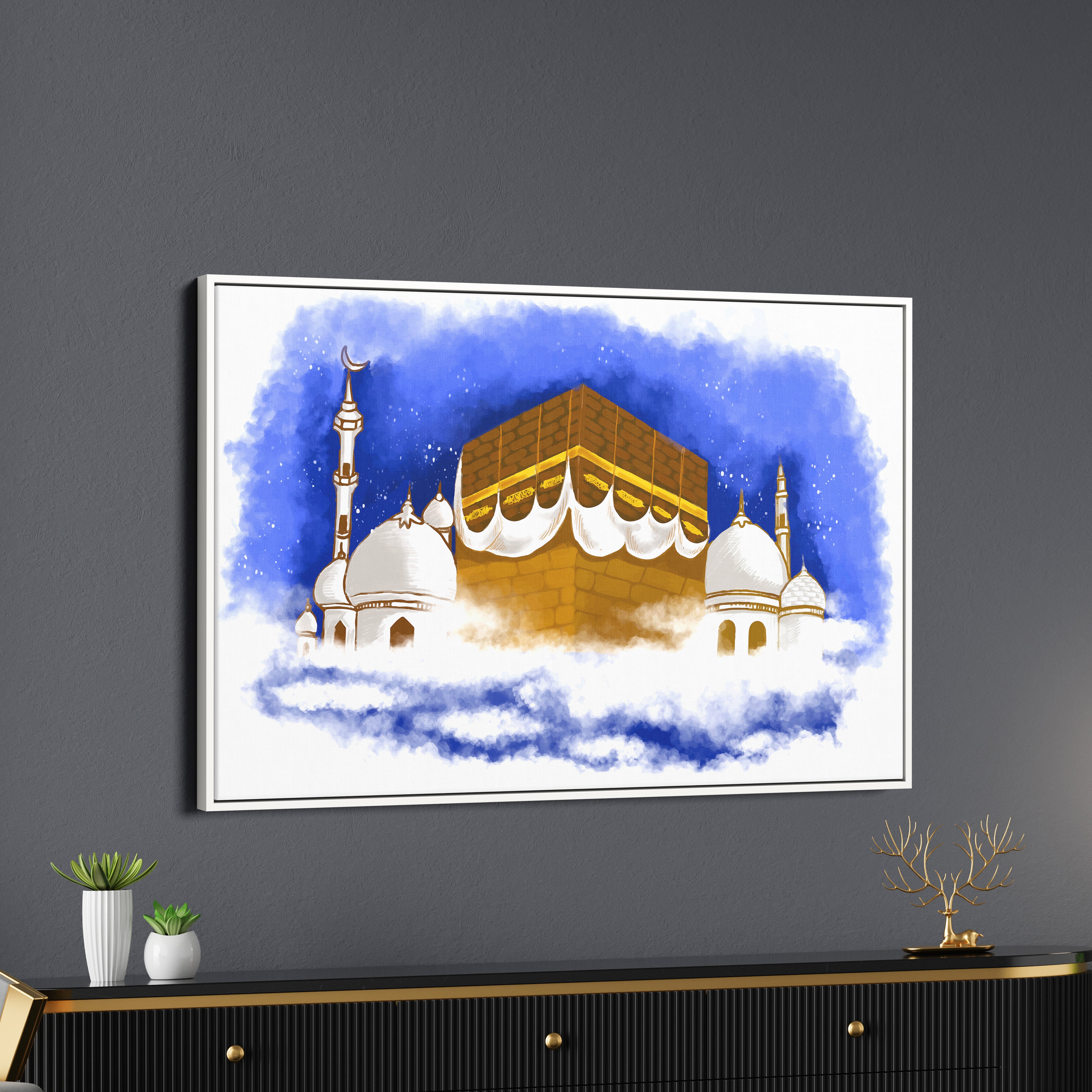 Islamic Makkah Madina Canvas Wall Painting