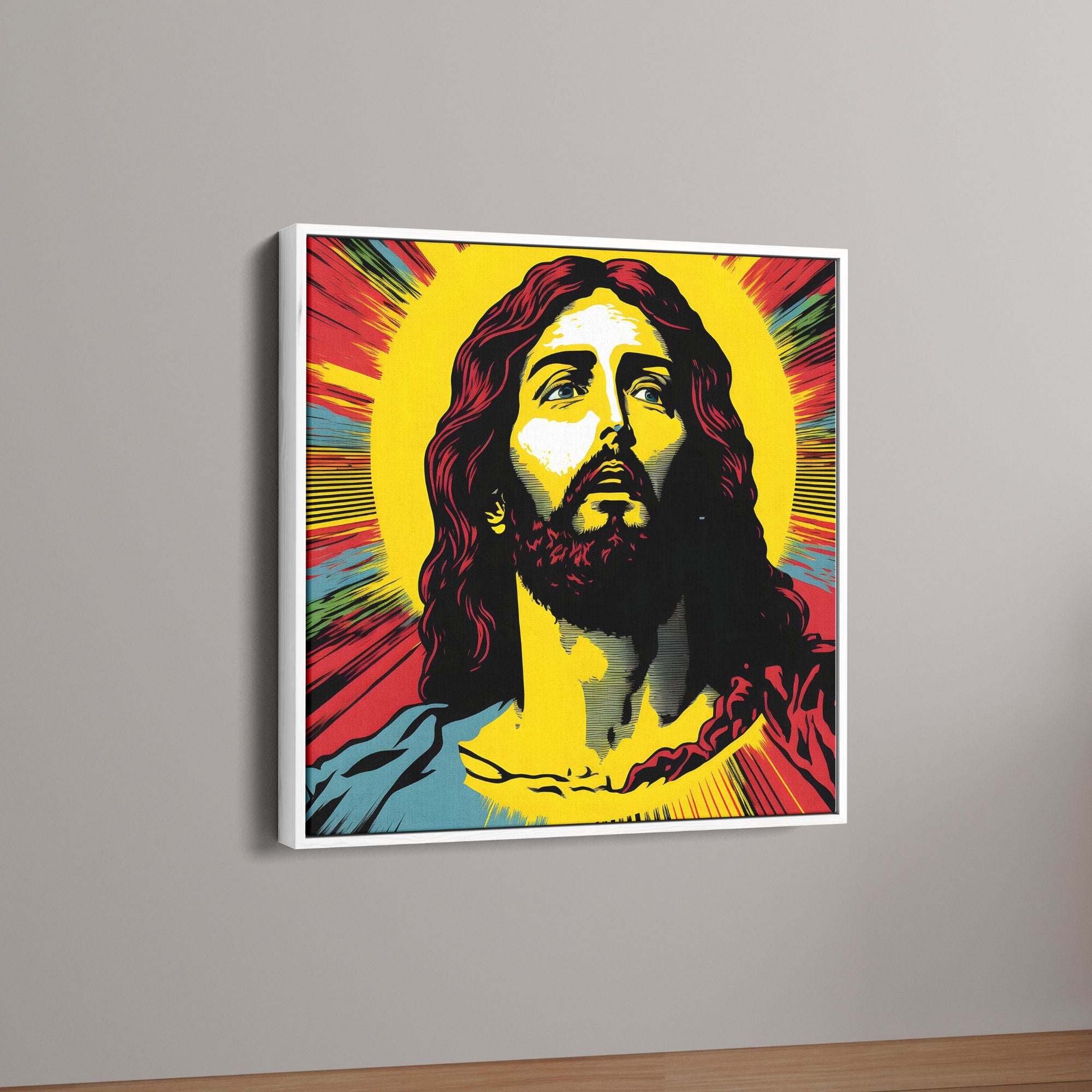 Colorful Jesus Canvas Wall Painting