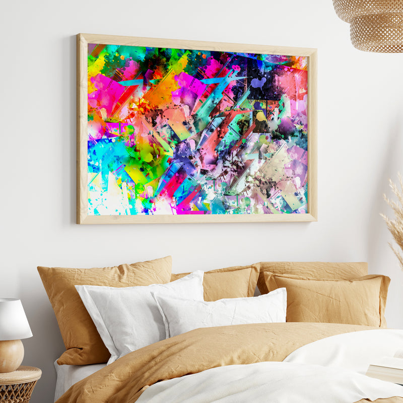 Colorful Chaos Canvas Wall Painting
