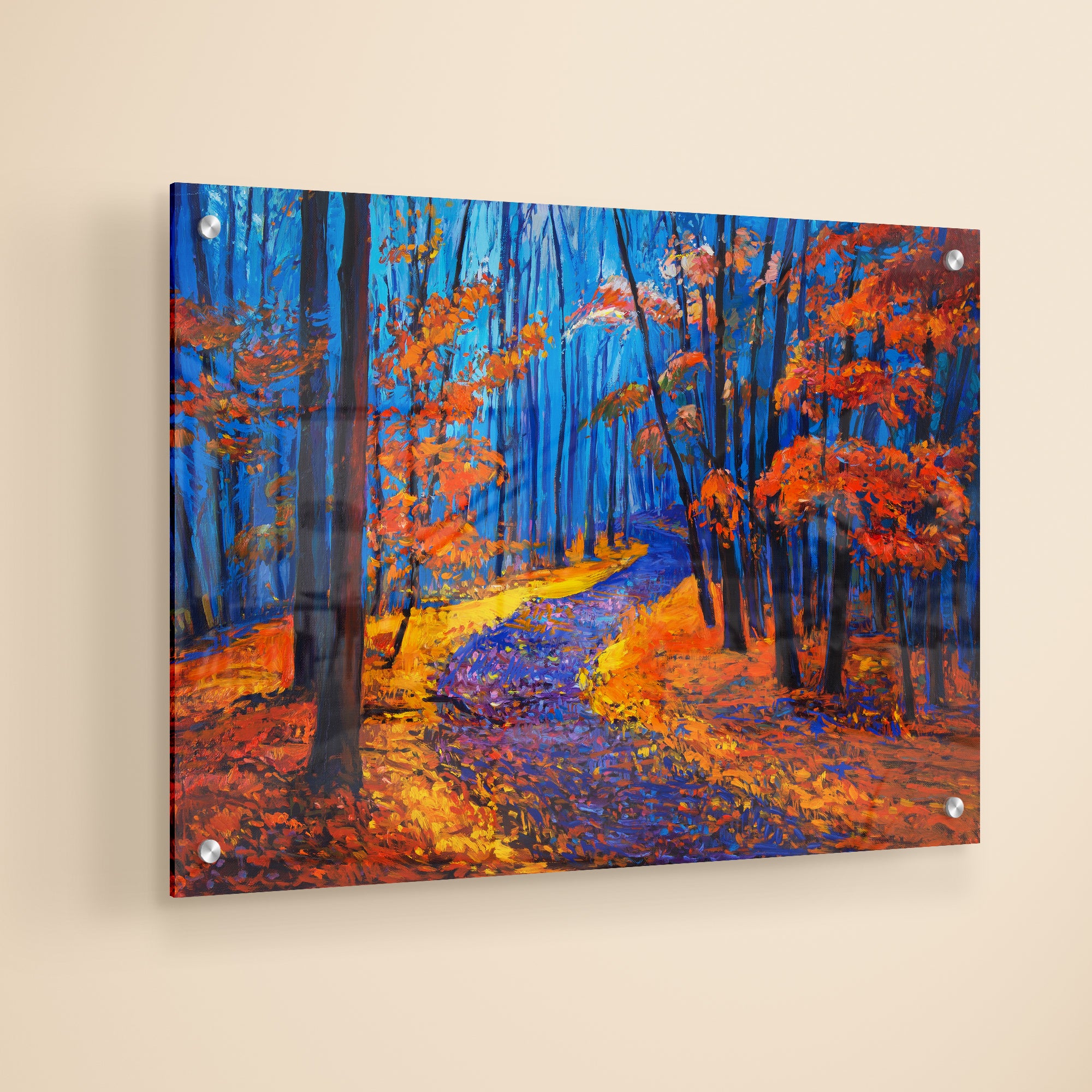 Autumn Forest Attractive Acrylic Wall Painting