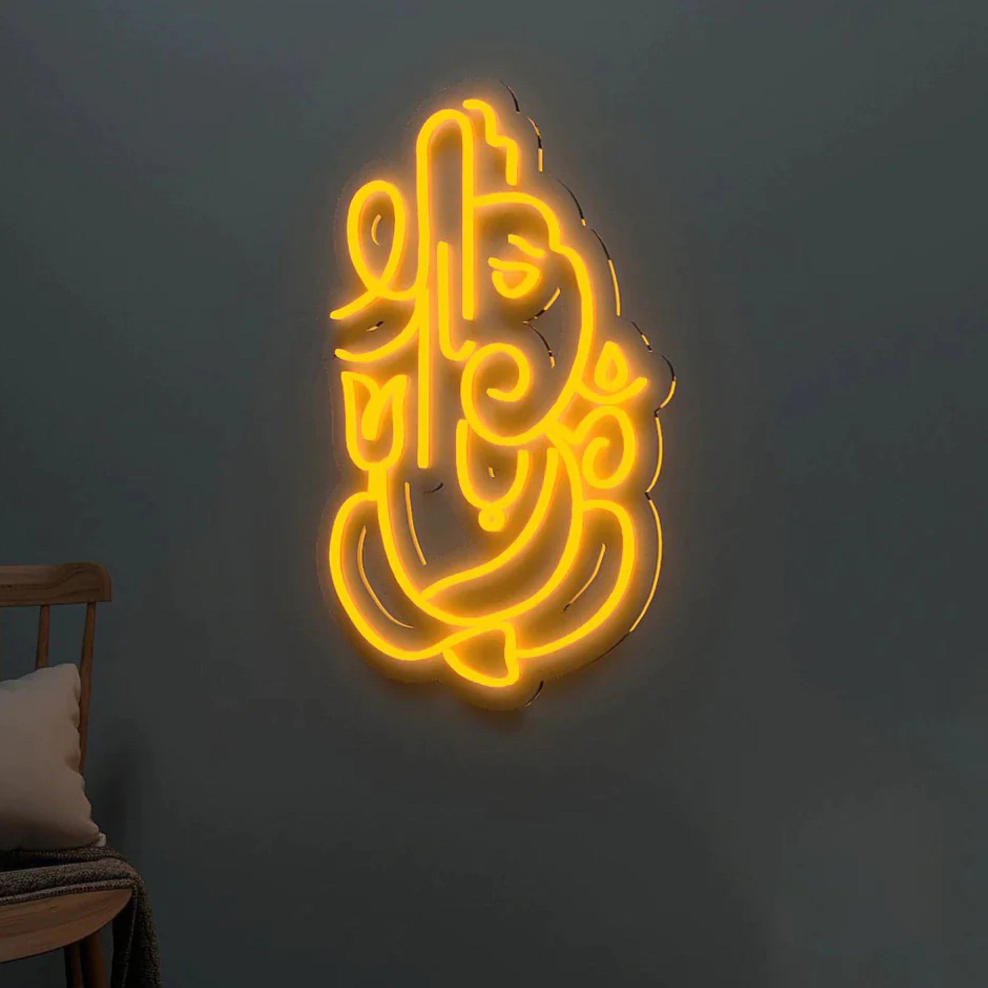 Shree Ganesha Design Neon LED Light
