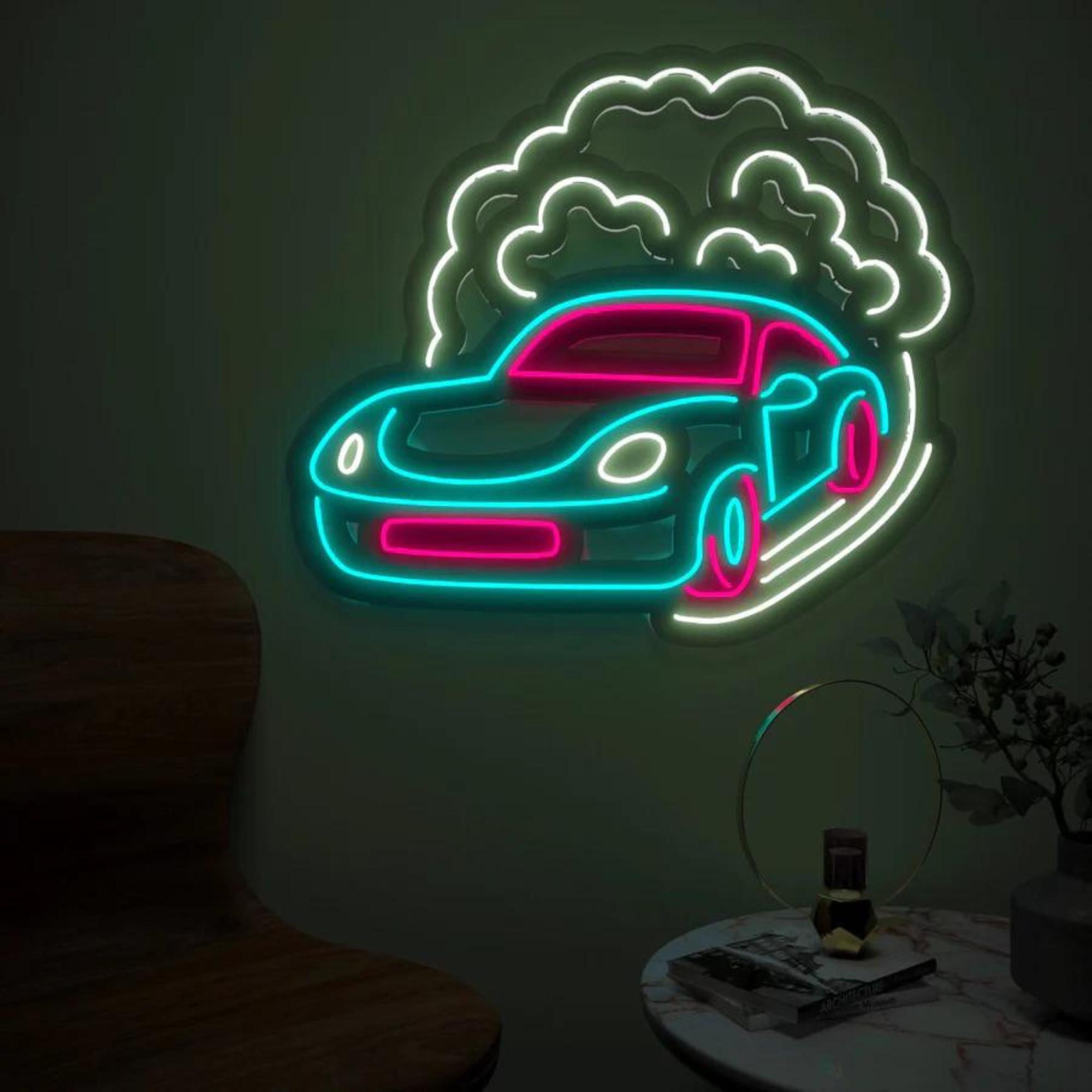 Racing Car Neon LED Light