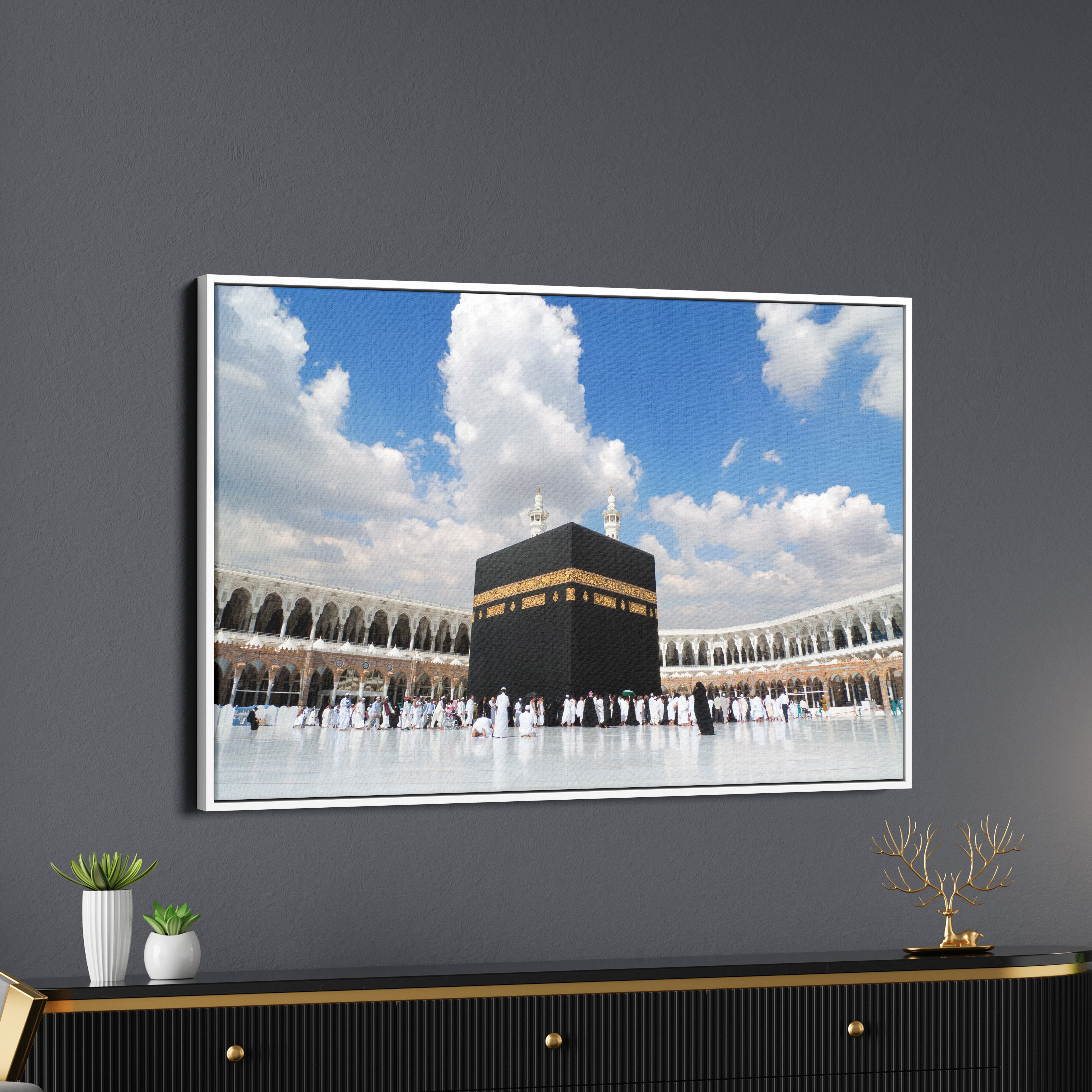 Islamic Kabba Mosque Canvas Wall Painting