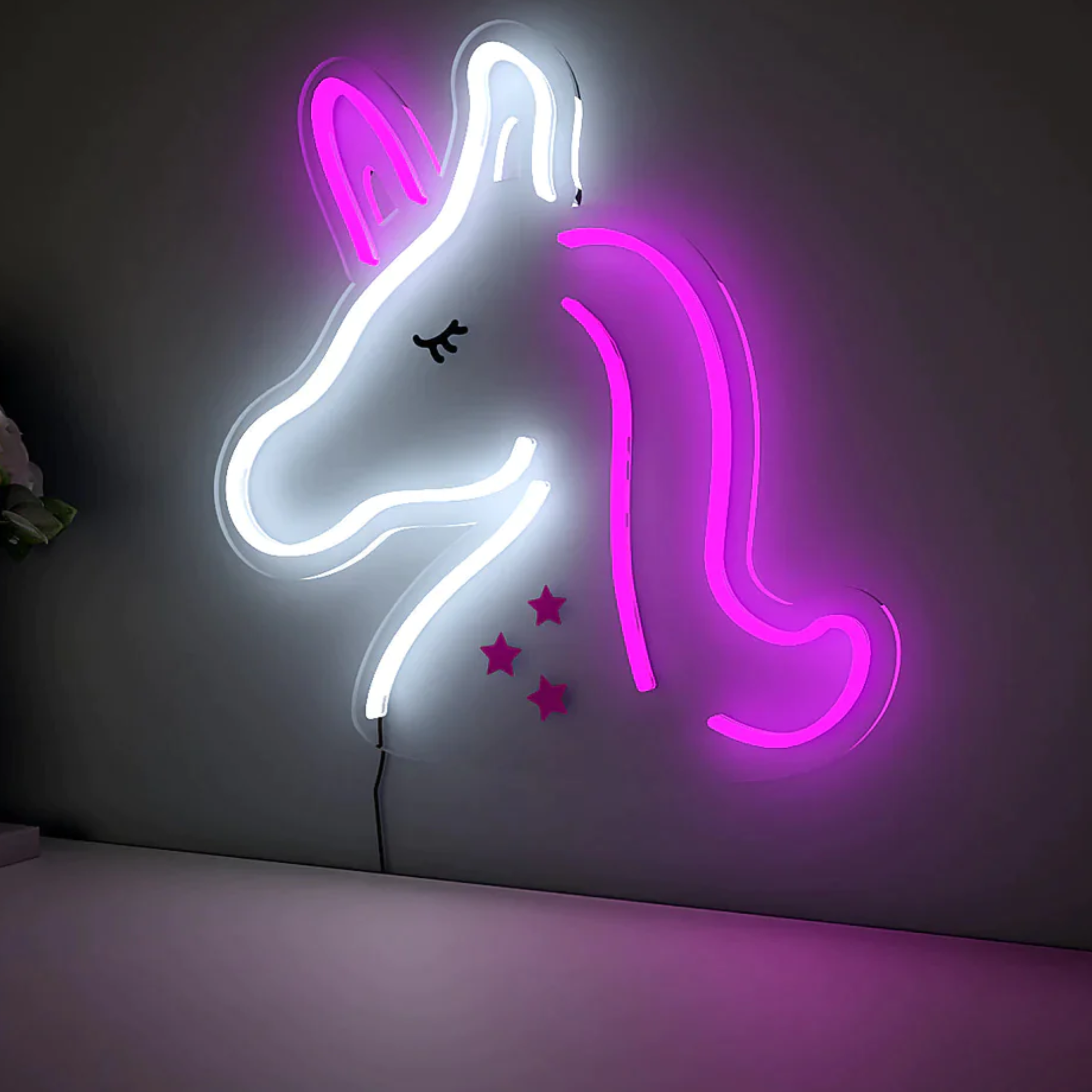 Baby Unicorn Design Neon LED Light