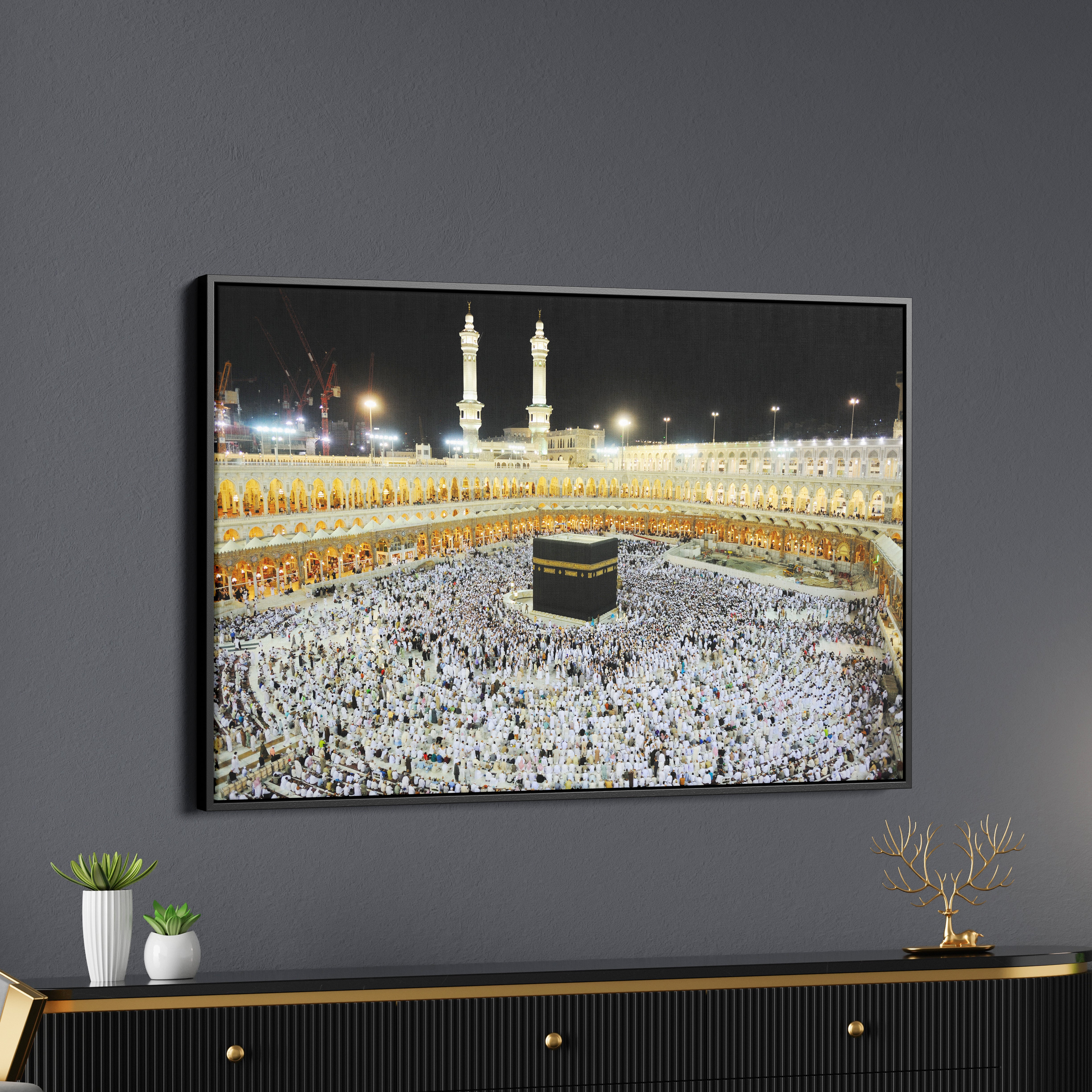 Islamic Mosque Kaaba Canvas Wall Painting