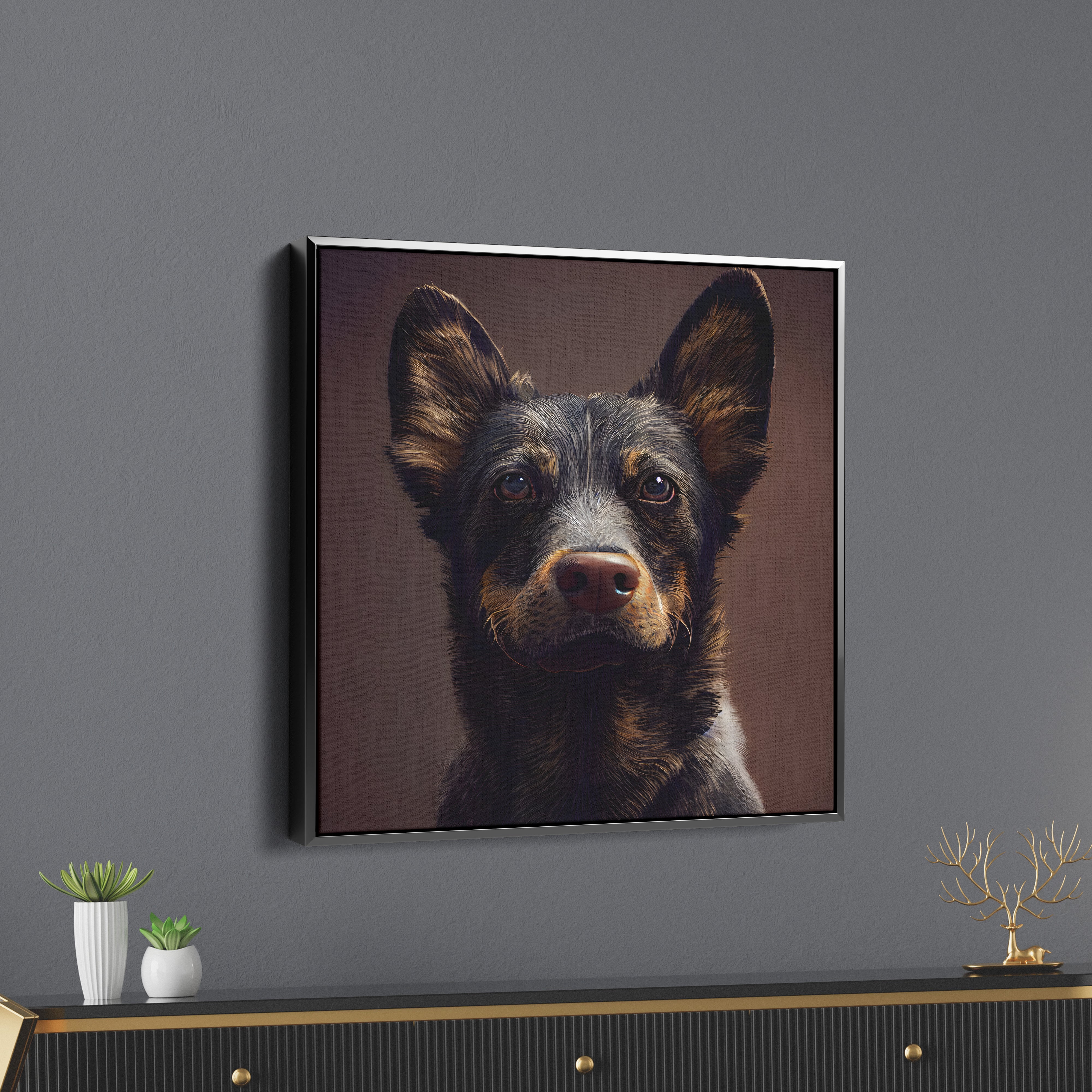 Dog Canvas Wall Painting