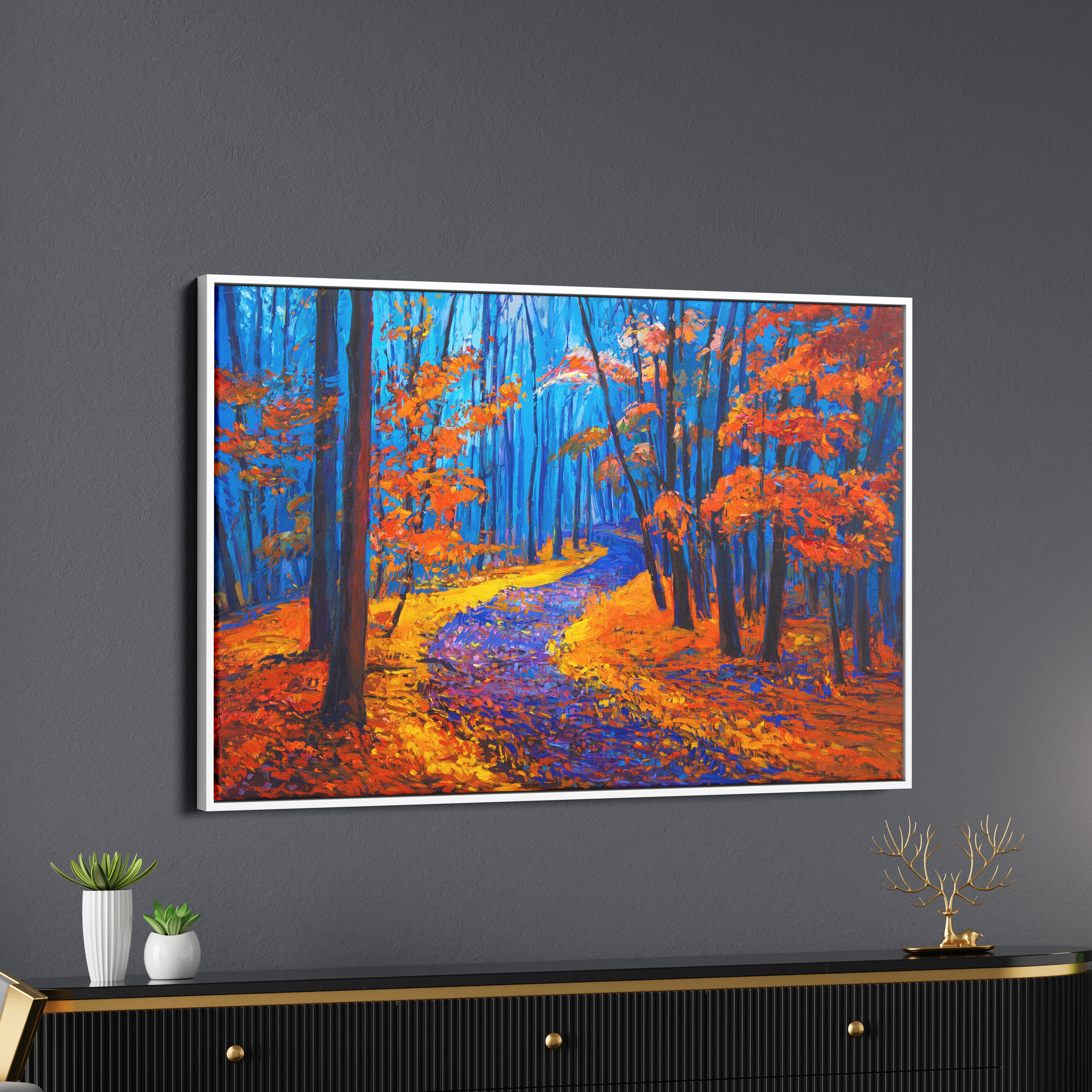 Autumn Forest Attractive Canvas Wall Painting